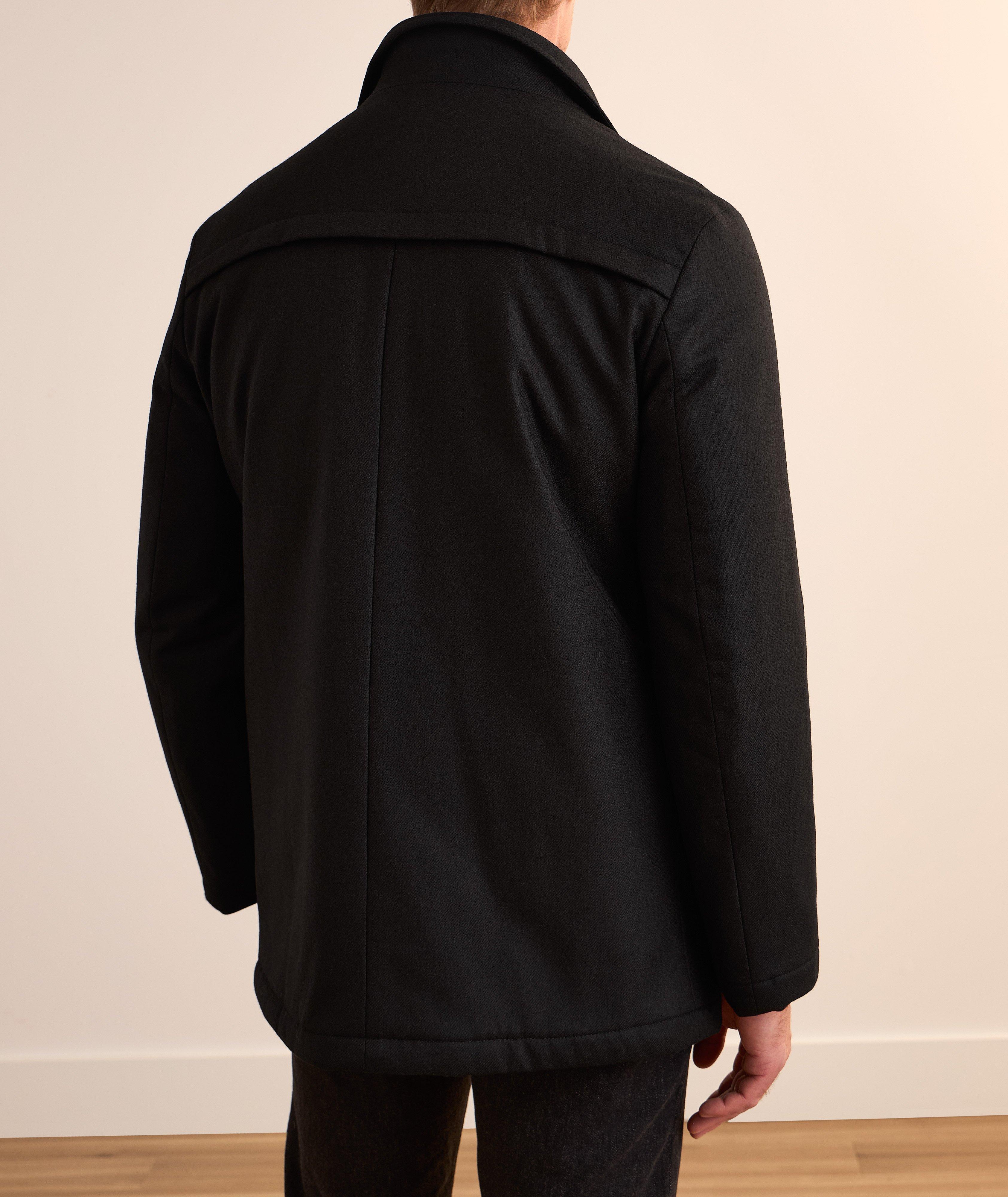 Manteau Giandomenico en laine Green Storm System image 2