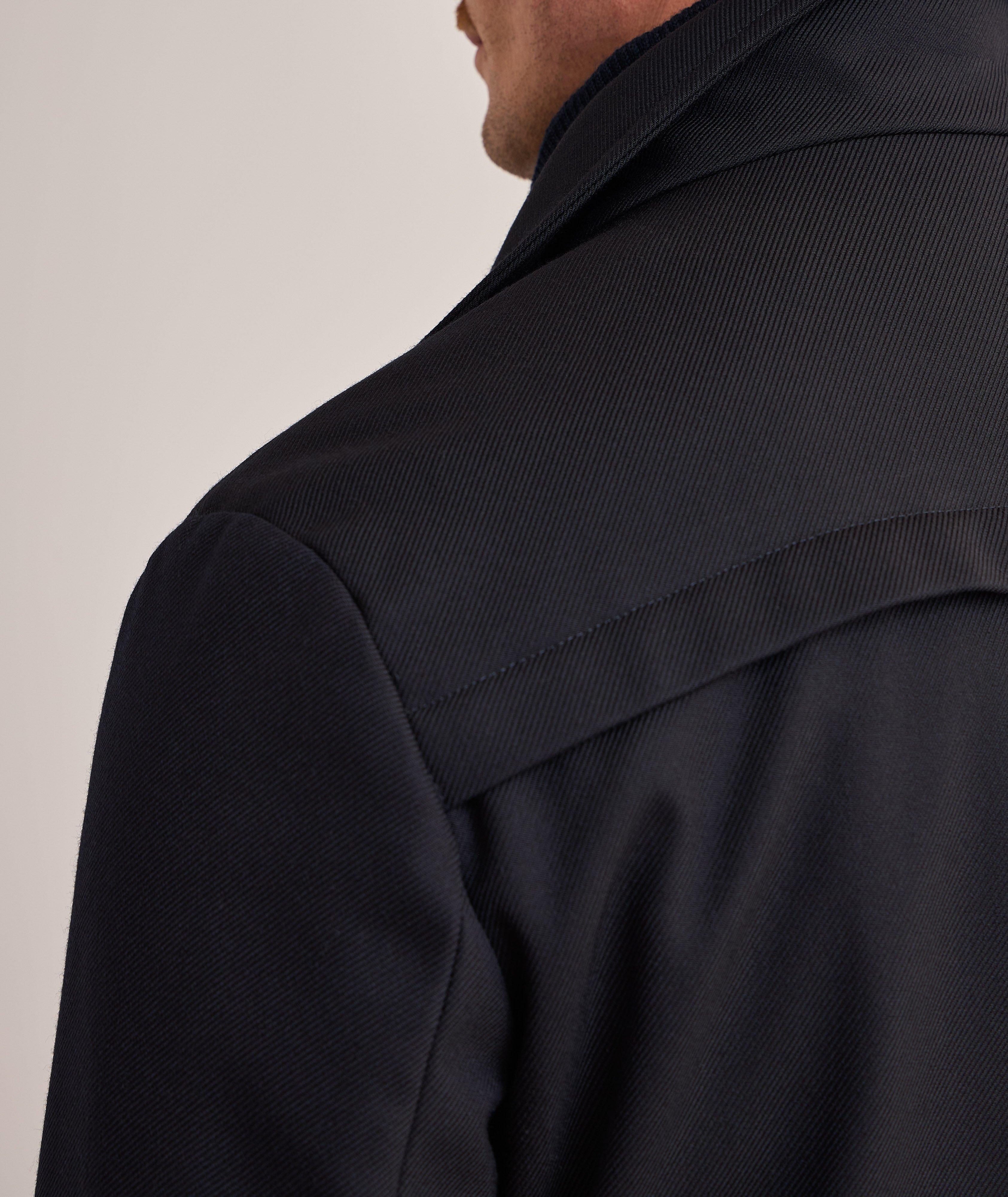 Fabrizio Wool-Blend Twill Overcoat image 4