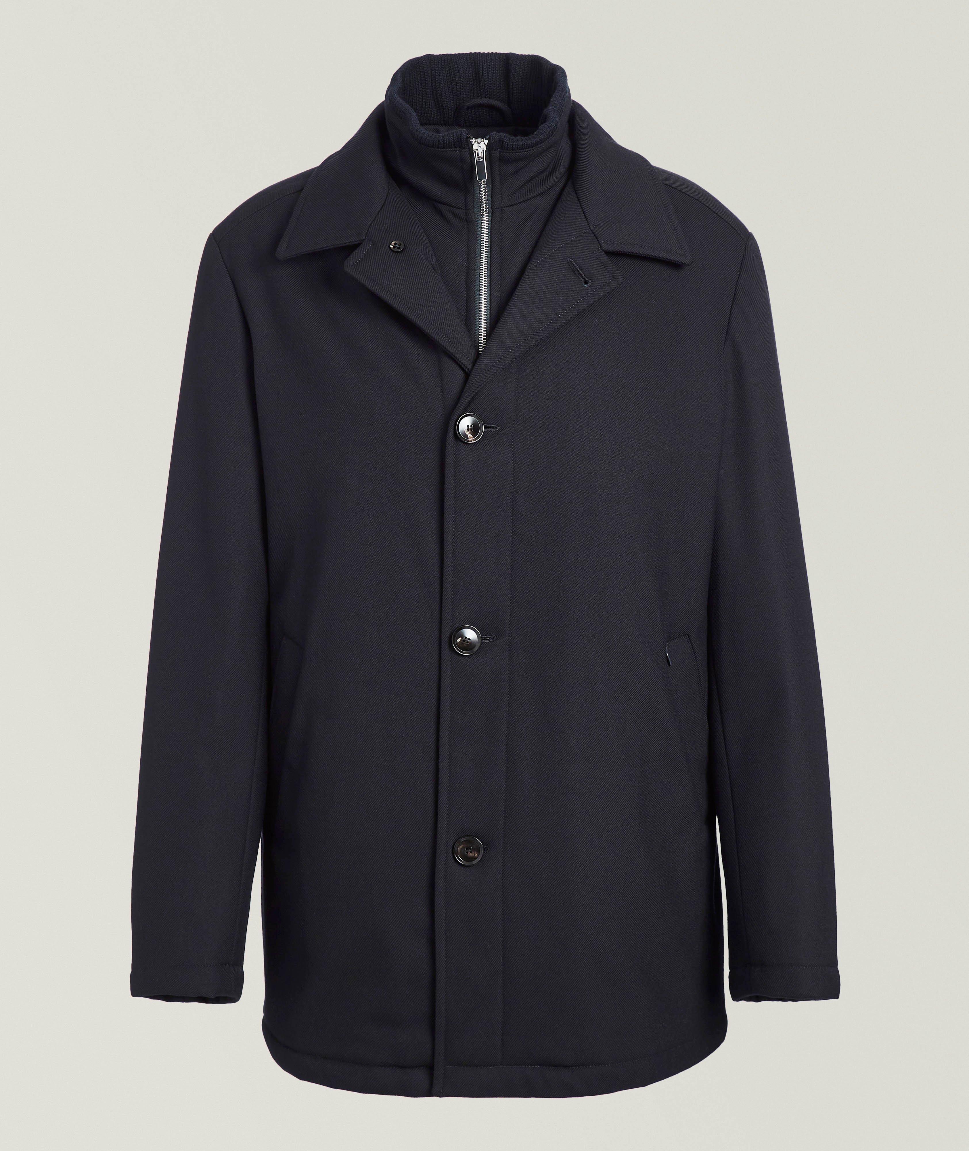 Fabrizio Wool-Blend Twill Overcoat image 0