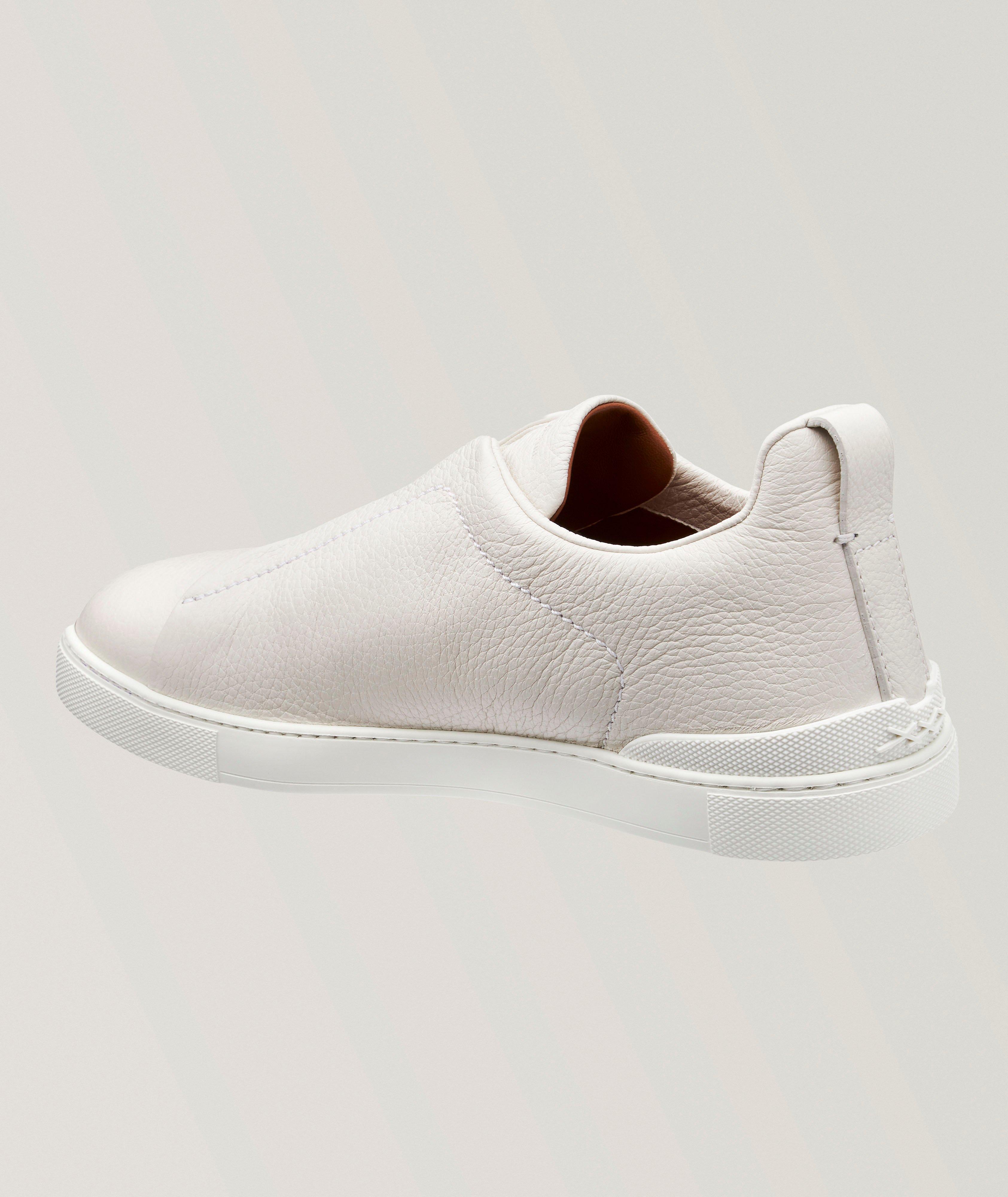 Deerskin Triple Stitch Leather Sneakers image 1