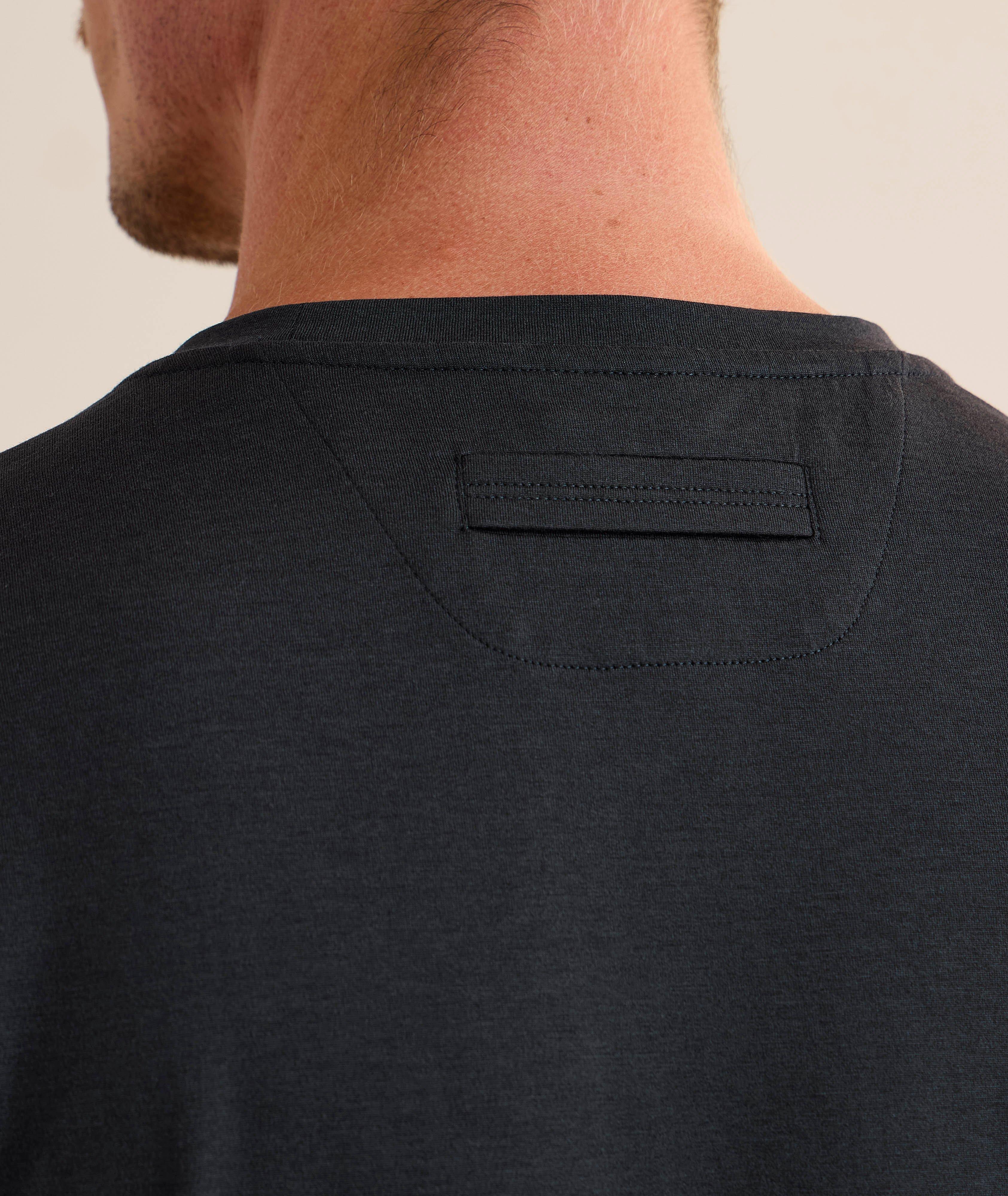 Silk-Cotton Crewneck T-Shirt image 3