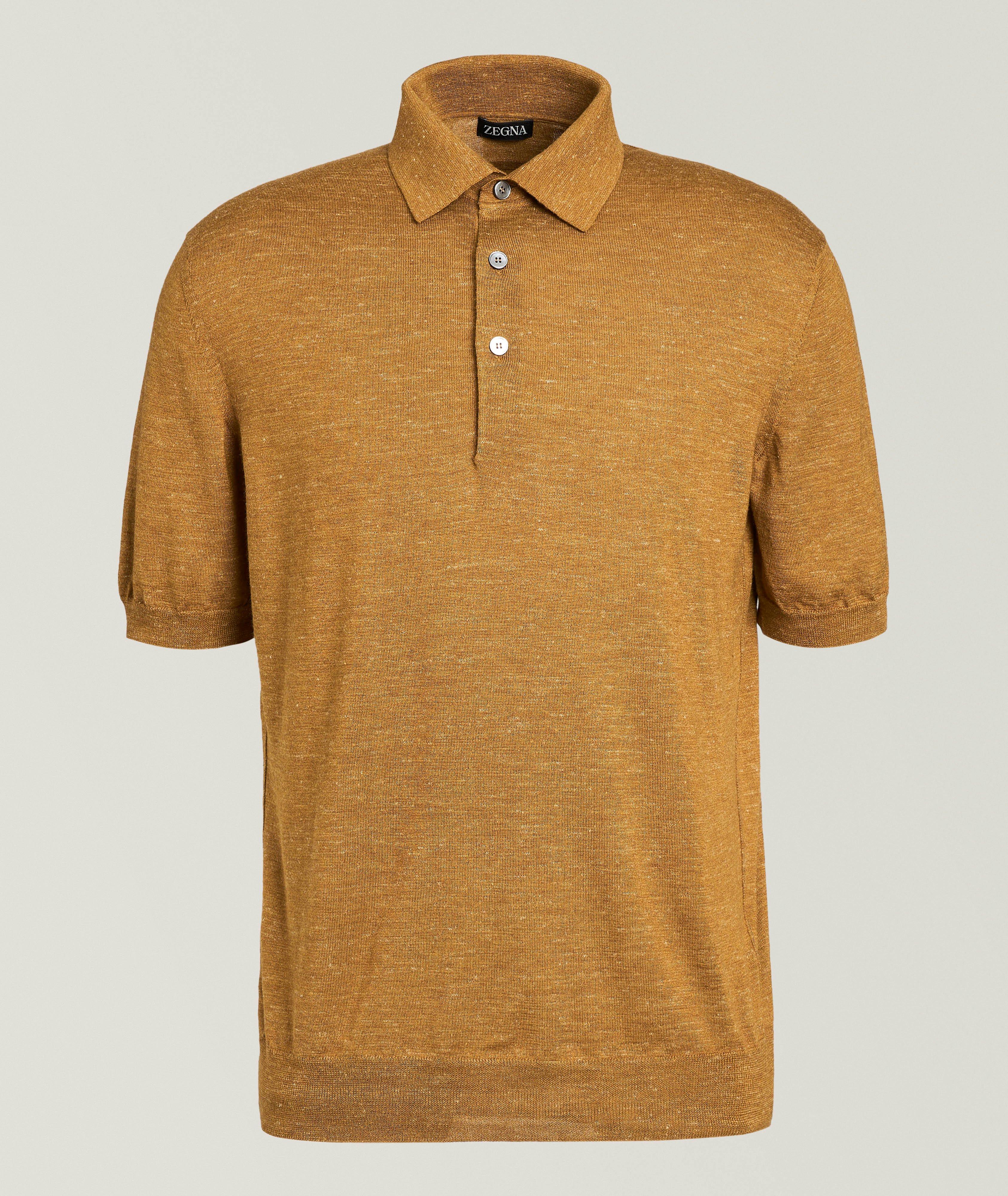 Silk-Cashmere-Linen Polo Shirt image 0