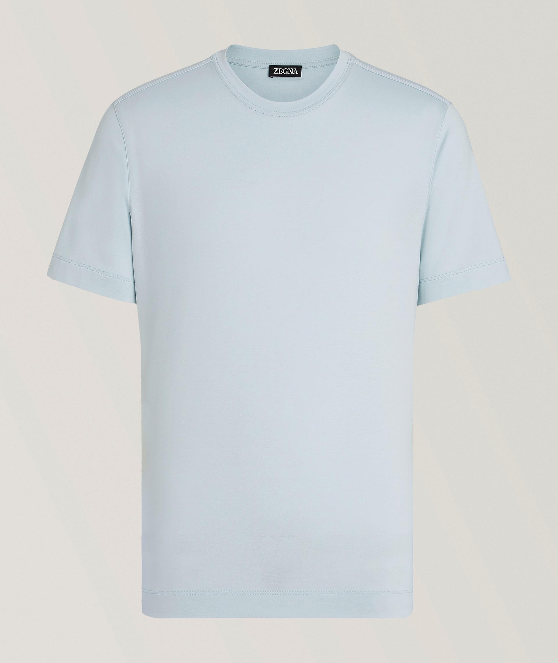 Silk-Cotton Crewneck T-Shirt image 0