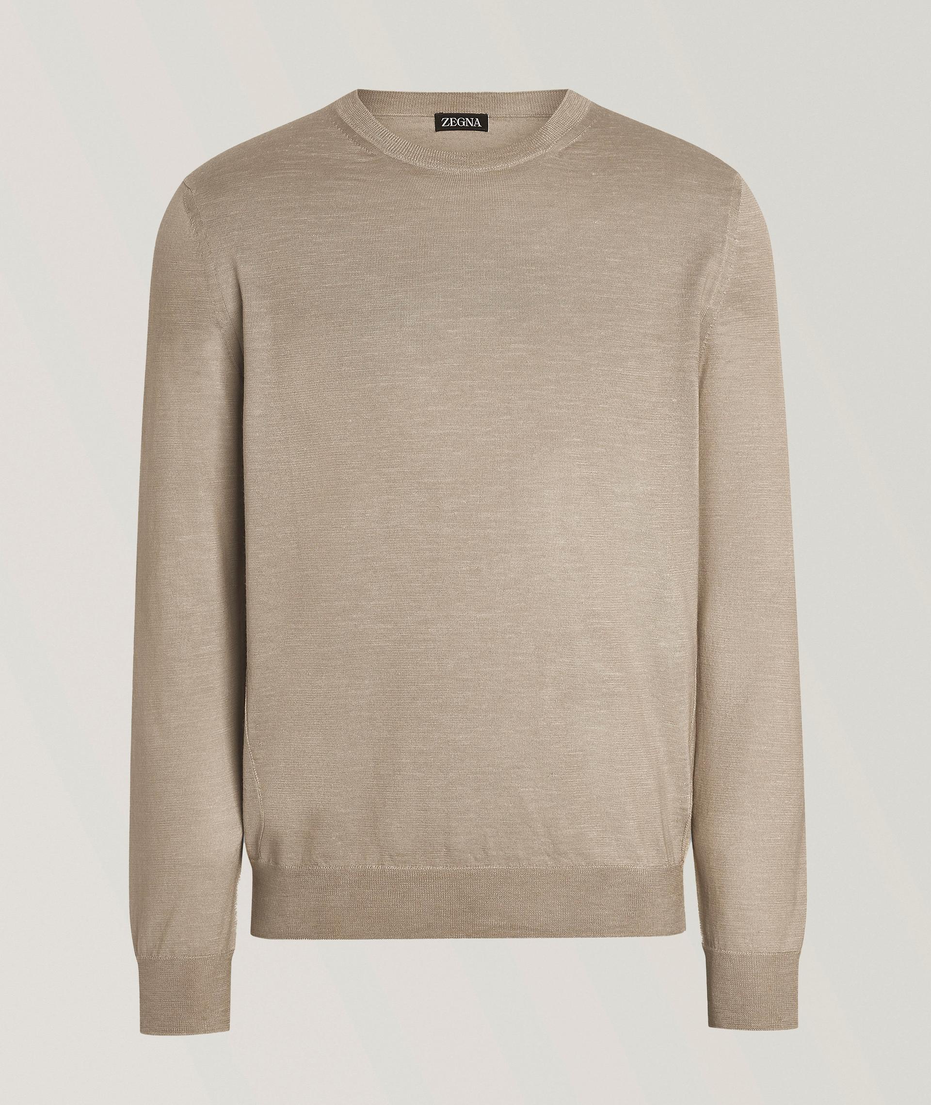Mélange Silk-Cashmere-Blend Sweater  image 0