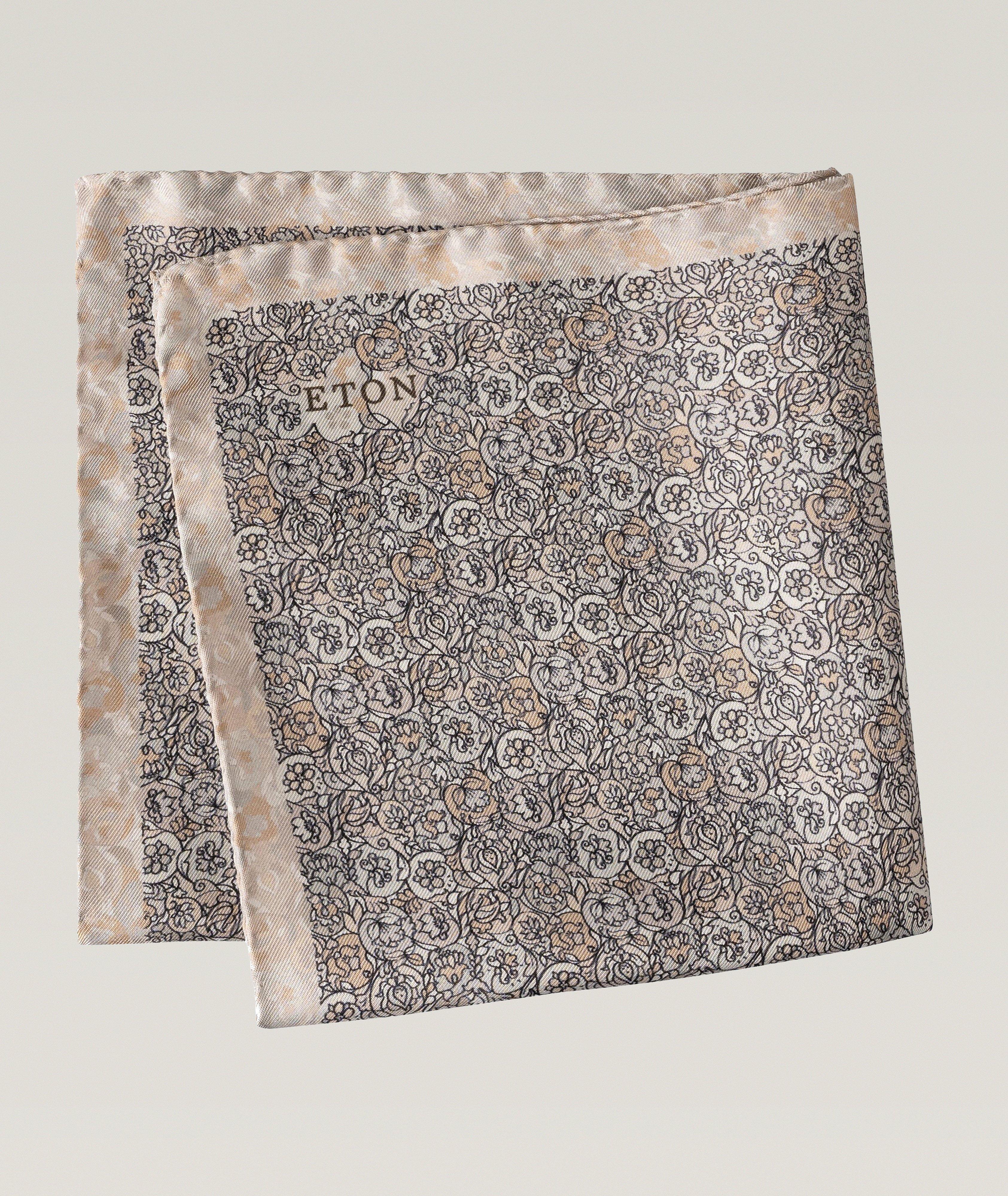 Floral Silk Pocket Square image 0