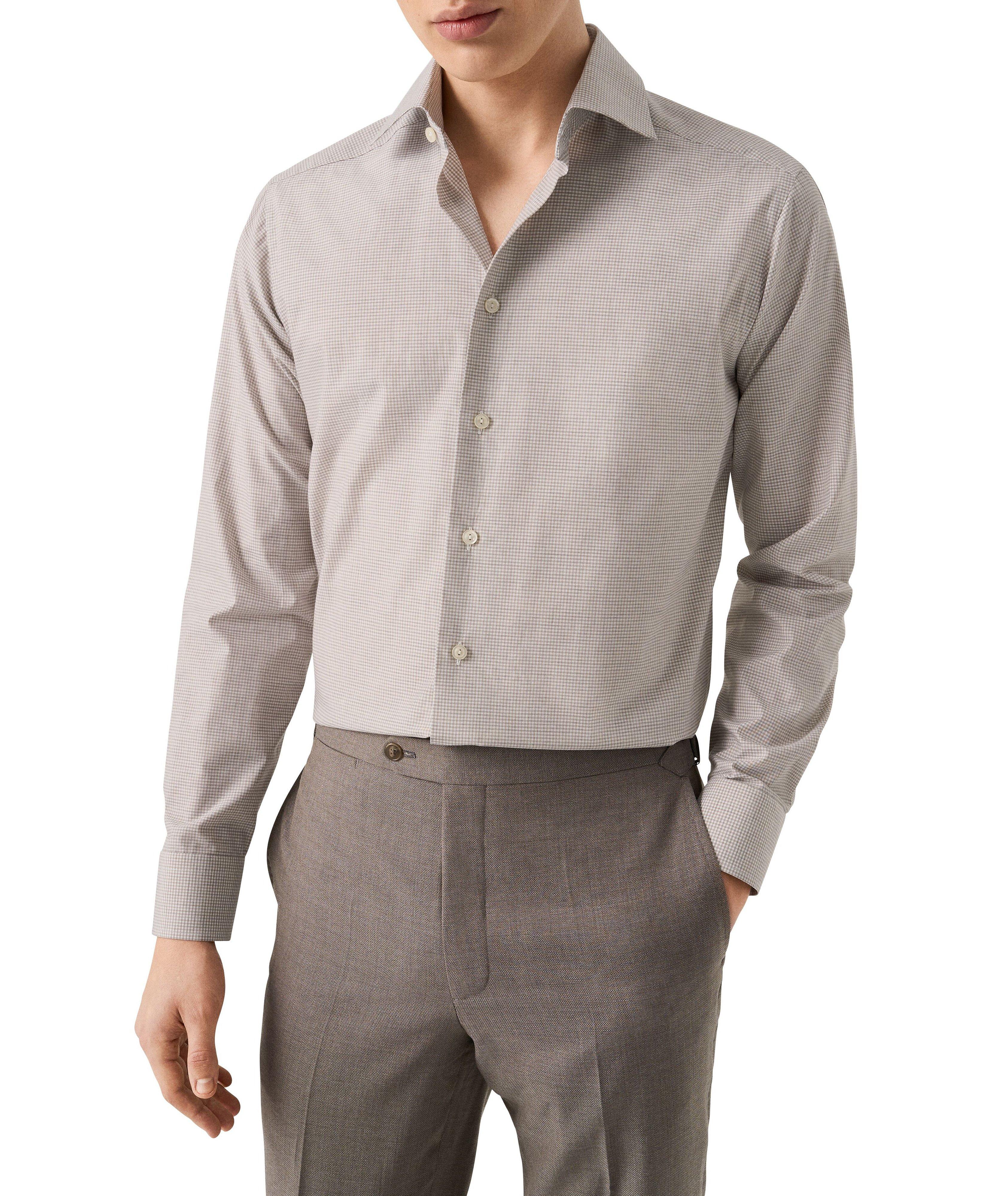 Slim-Fit Fine Check Dress Shirt image 2