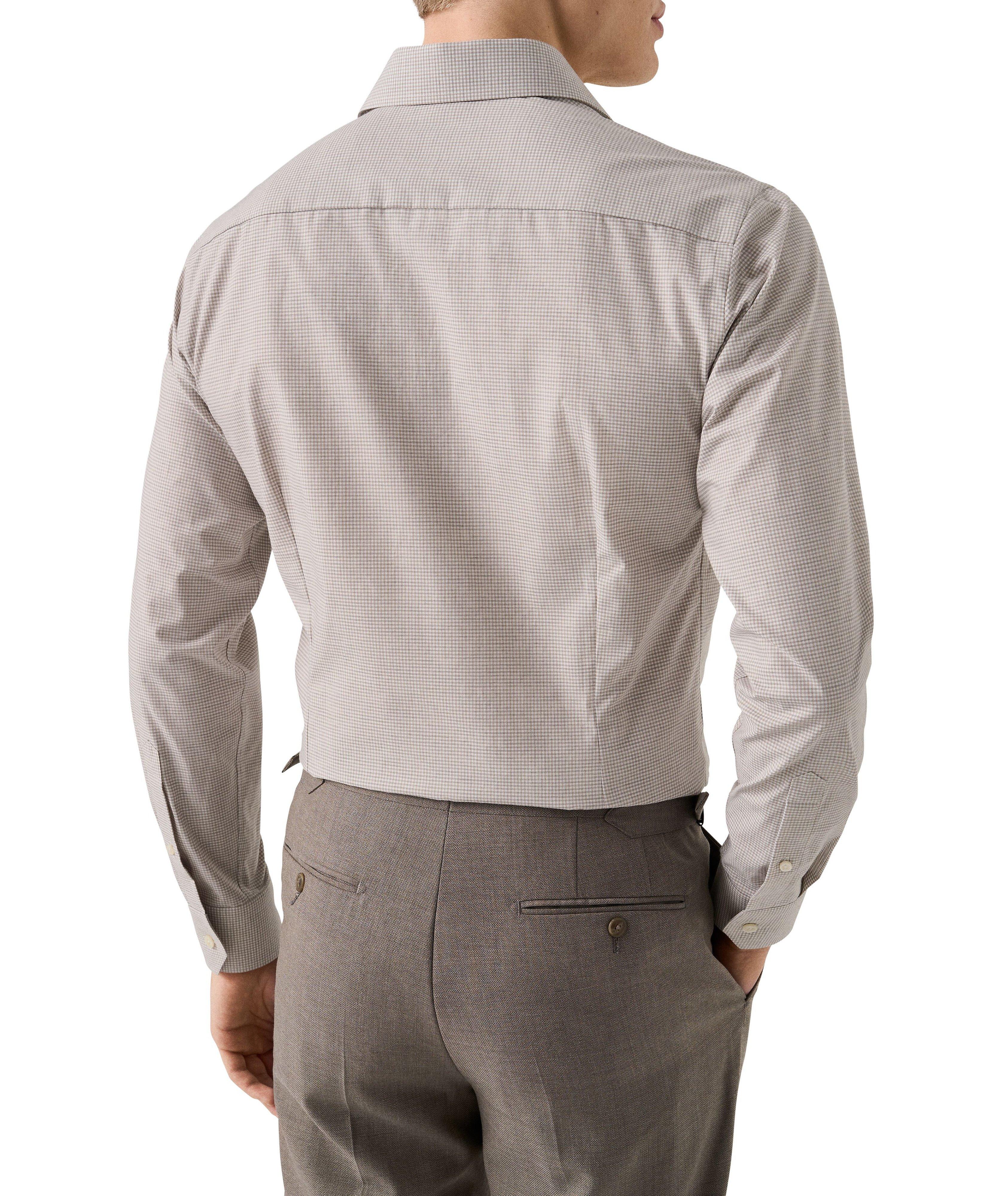 Slim-Fit Fine Check Dress Shirt image 3