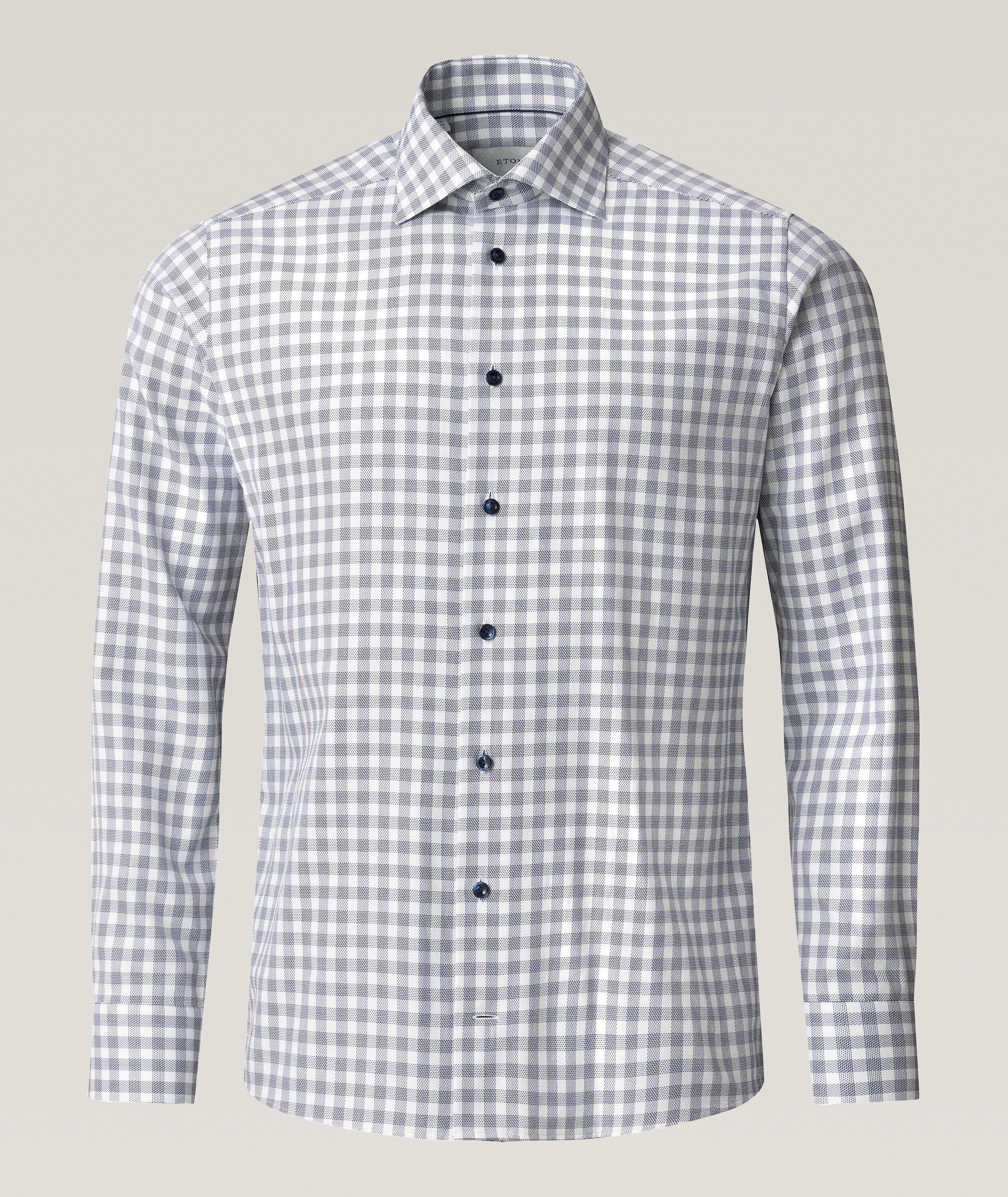 Contemporary-Fit Check Twill Dress Shirt image 1
