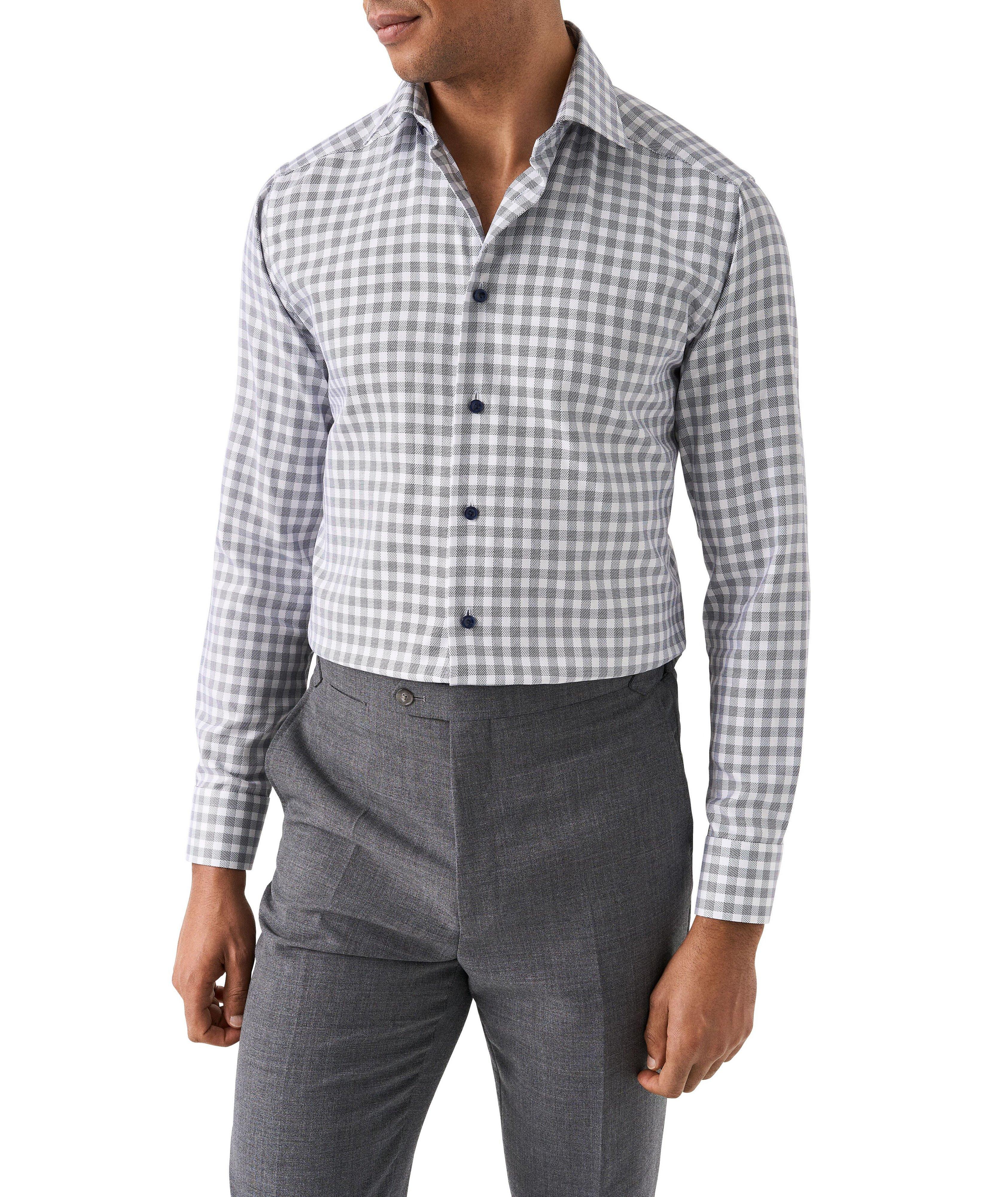 Contemporary-Fit Check Twill Dress Shirt image 2