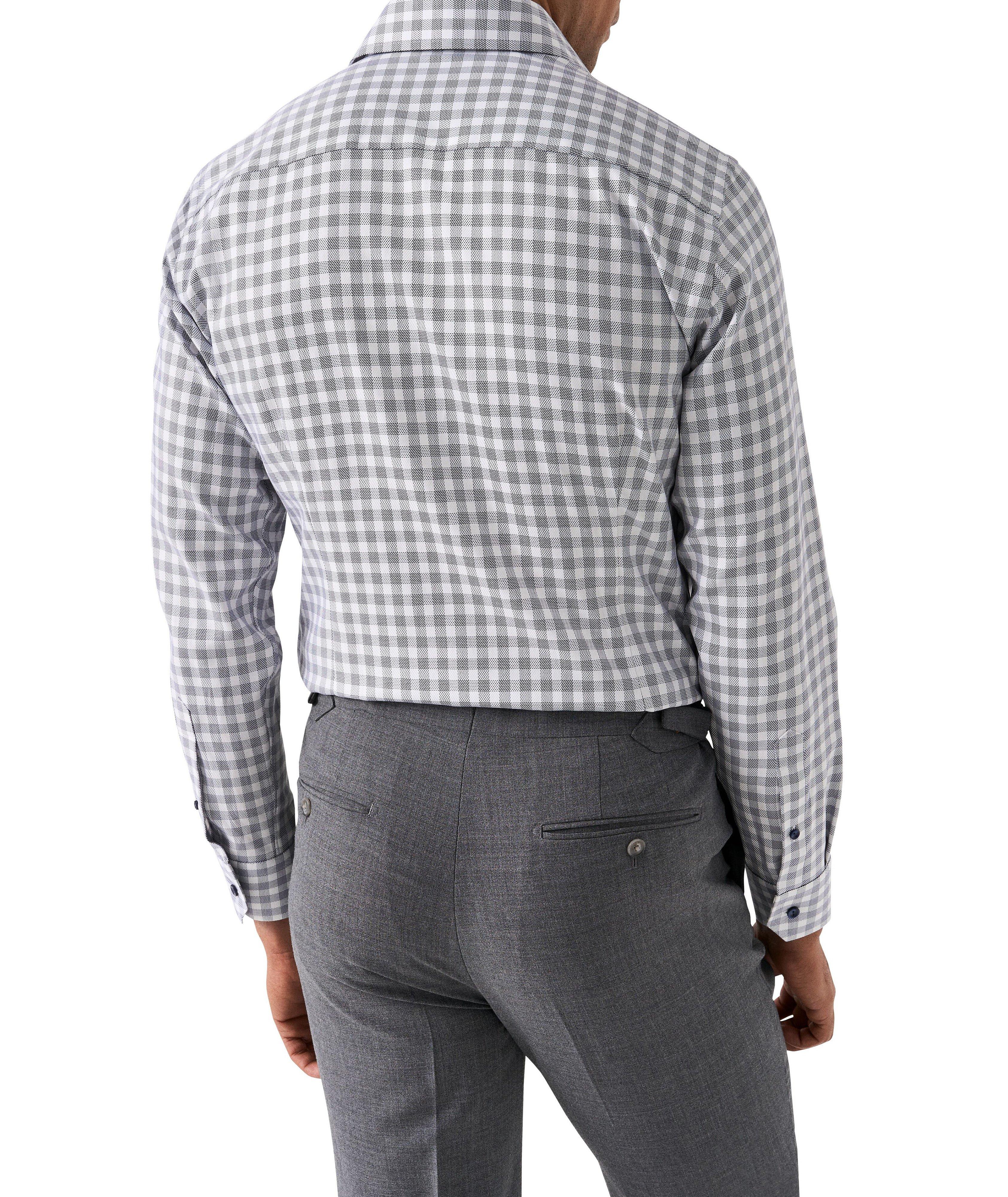 Contemporary-Fit Check Twill Dress Shirt image 3