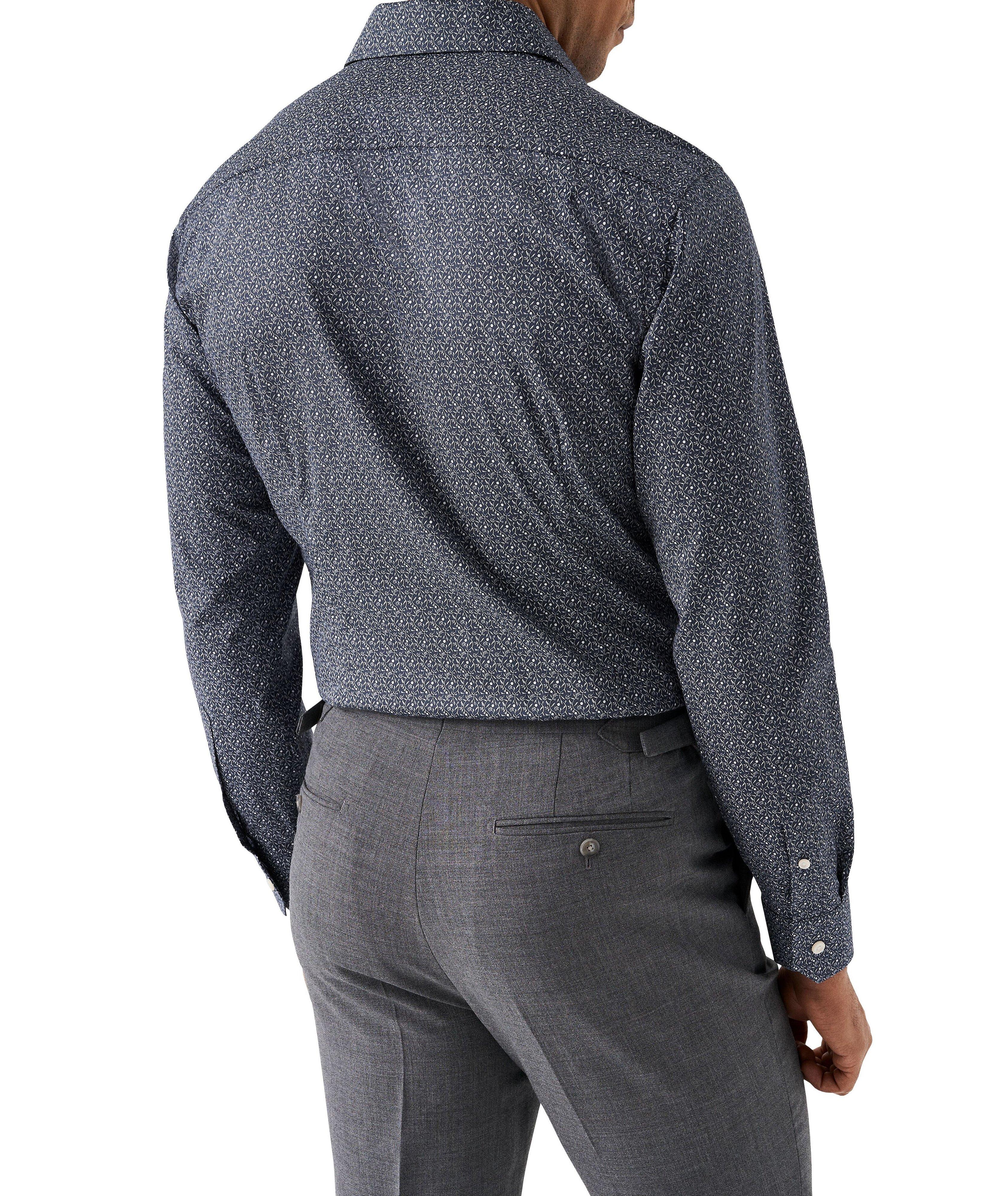 Contemporary-Fit Floral Twill Dress Shirt image 3