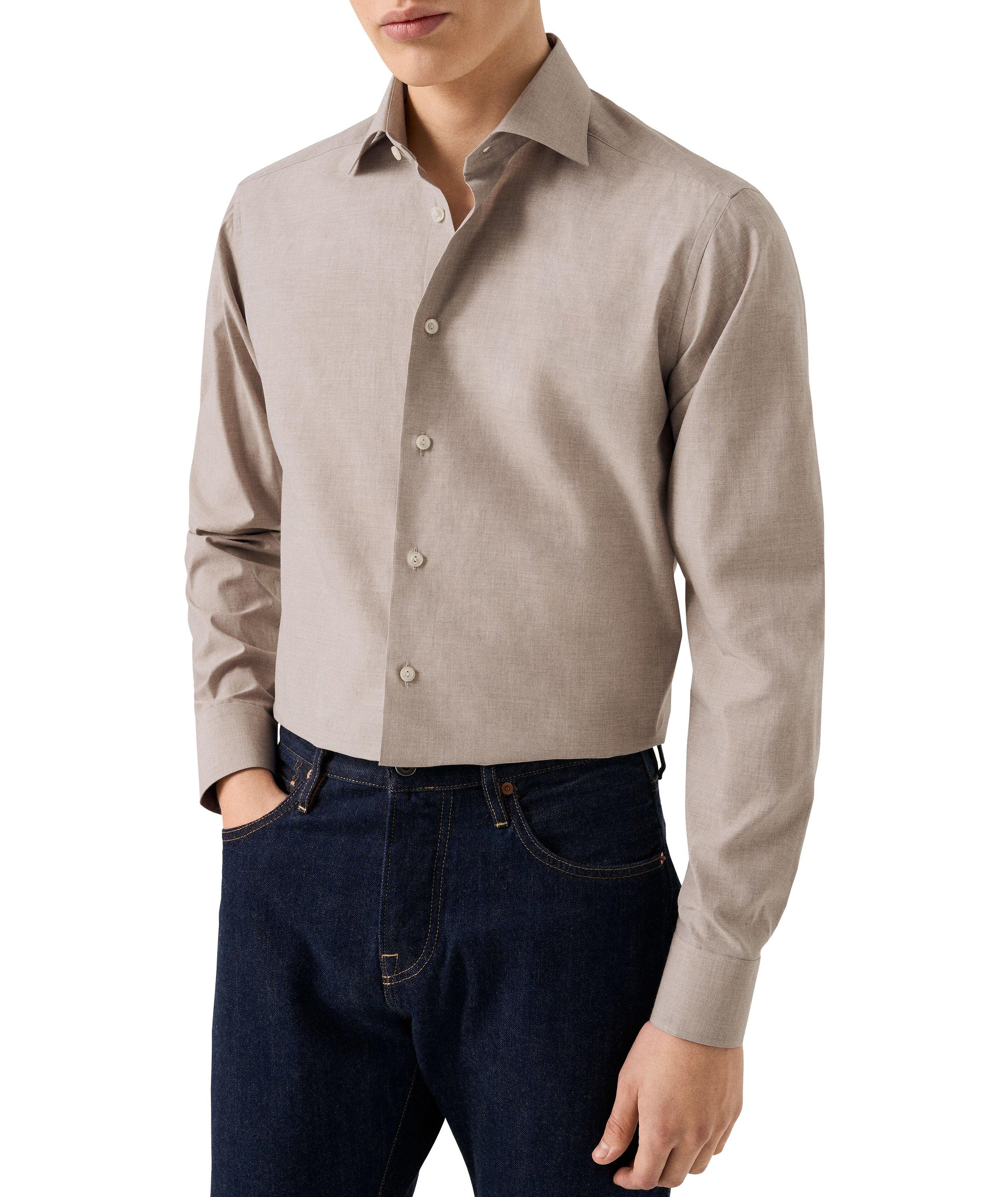 Chemise habillée en twill de coupe contemporaine image 2