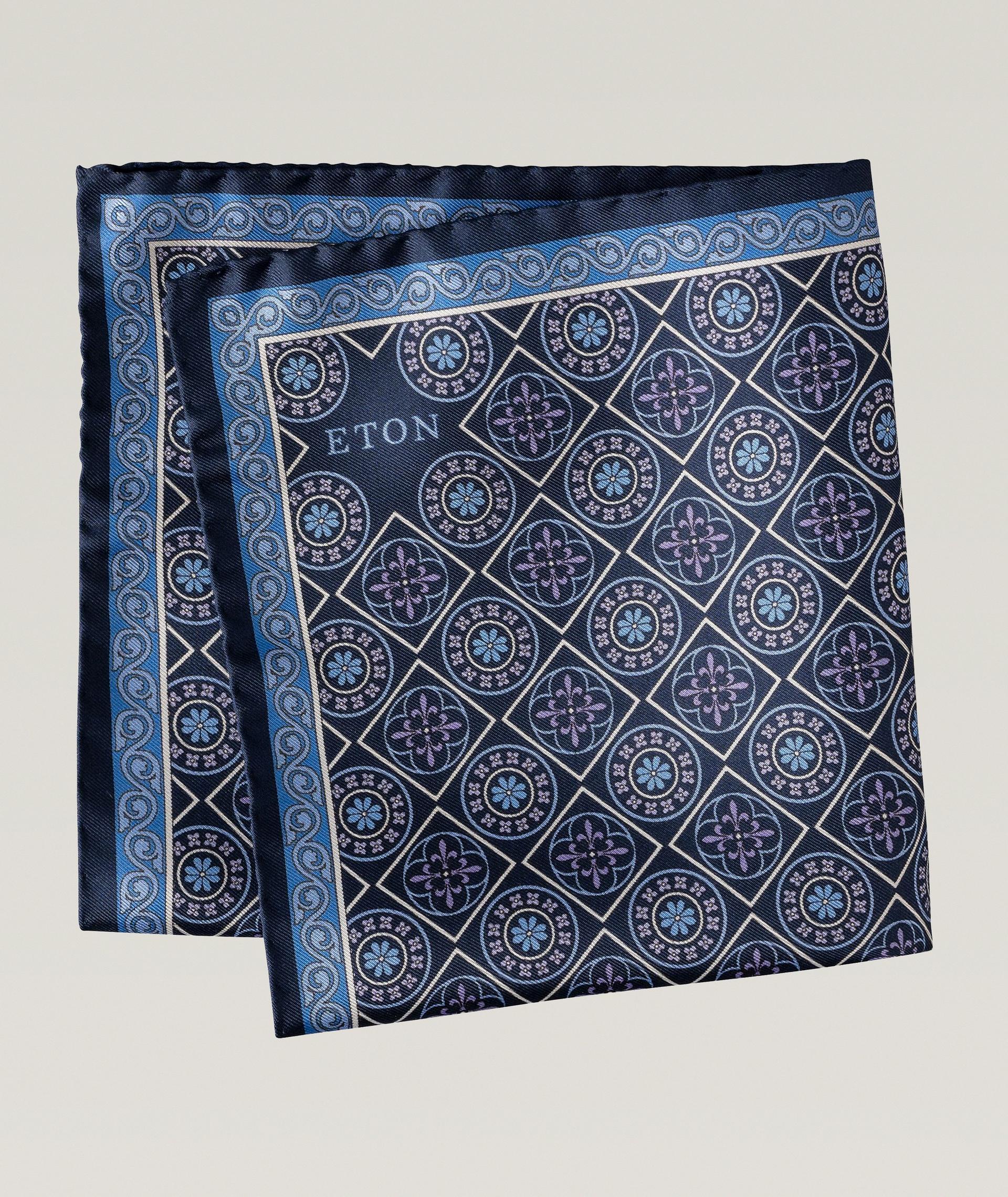 Medallion Silk Pocket Square image 0