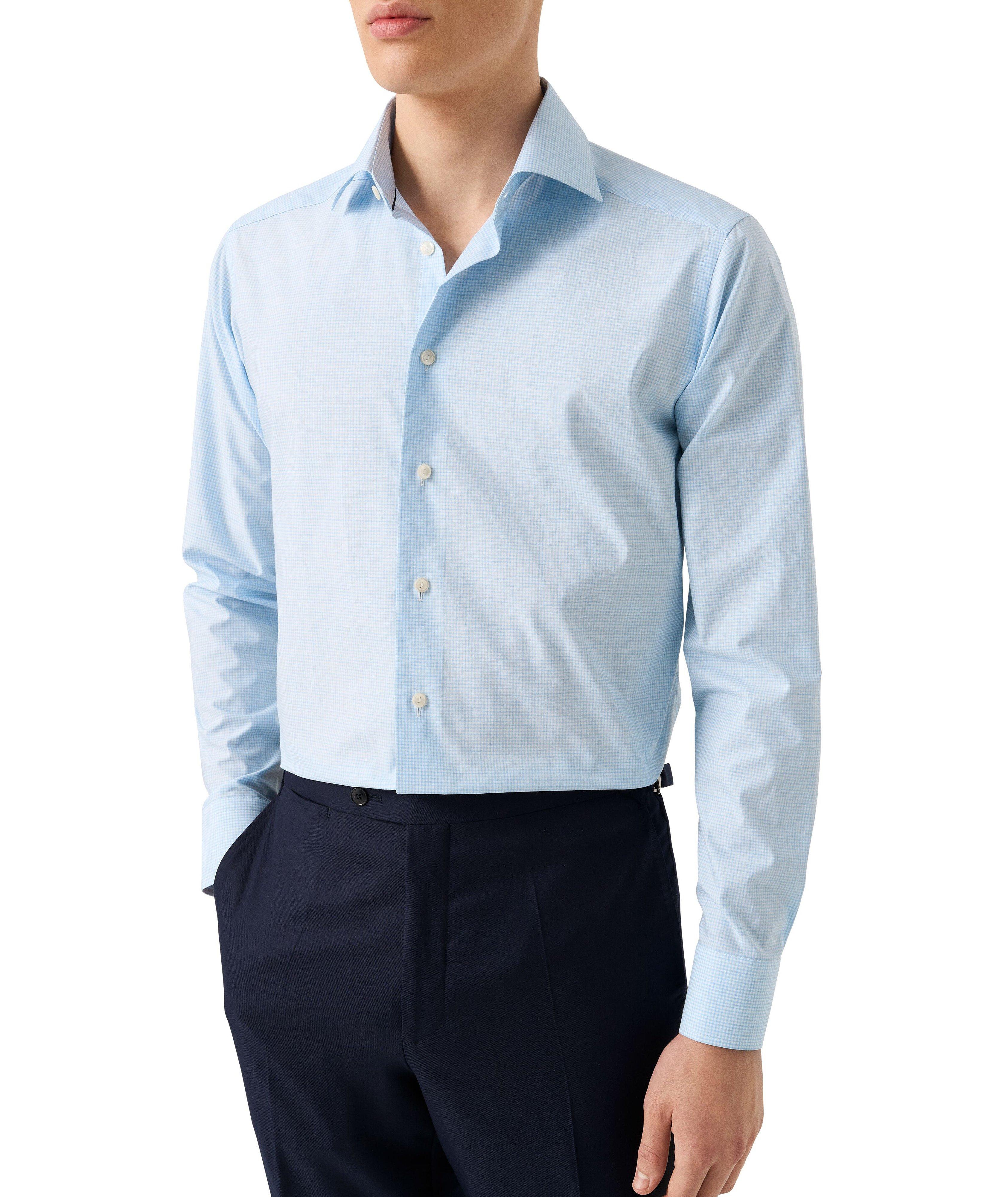 Slim-Fit Fine Check Dress Shirt image 2