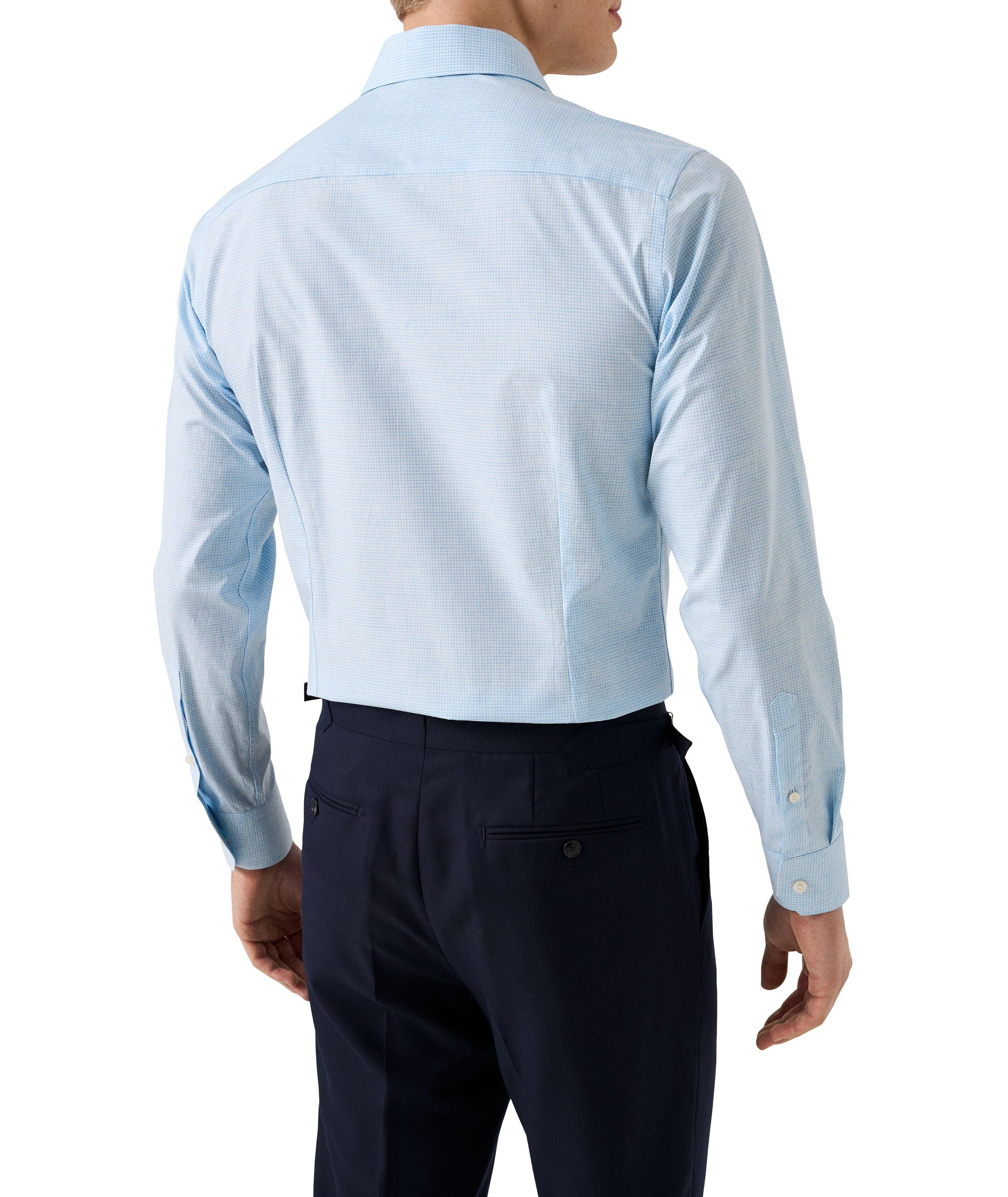 Slim-Fit Fine Check Dress Shirt image 3