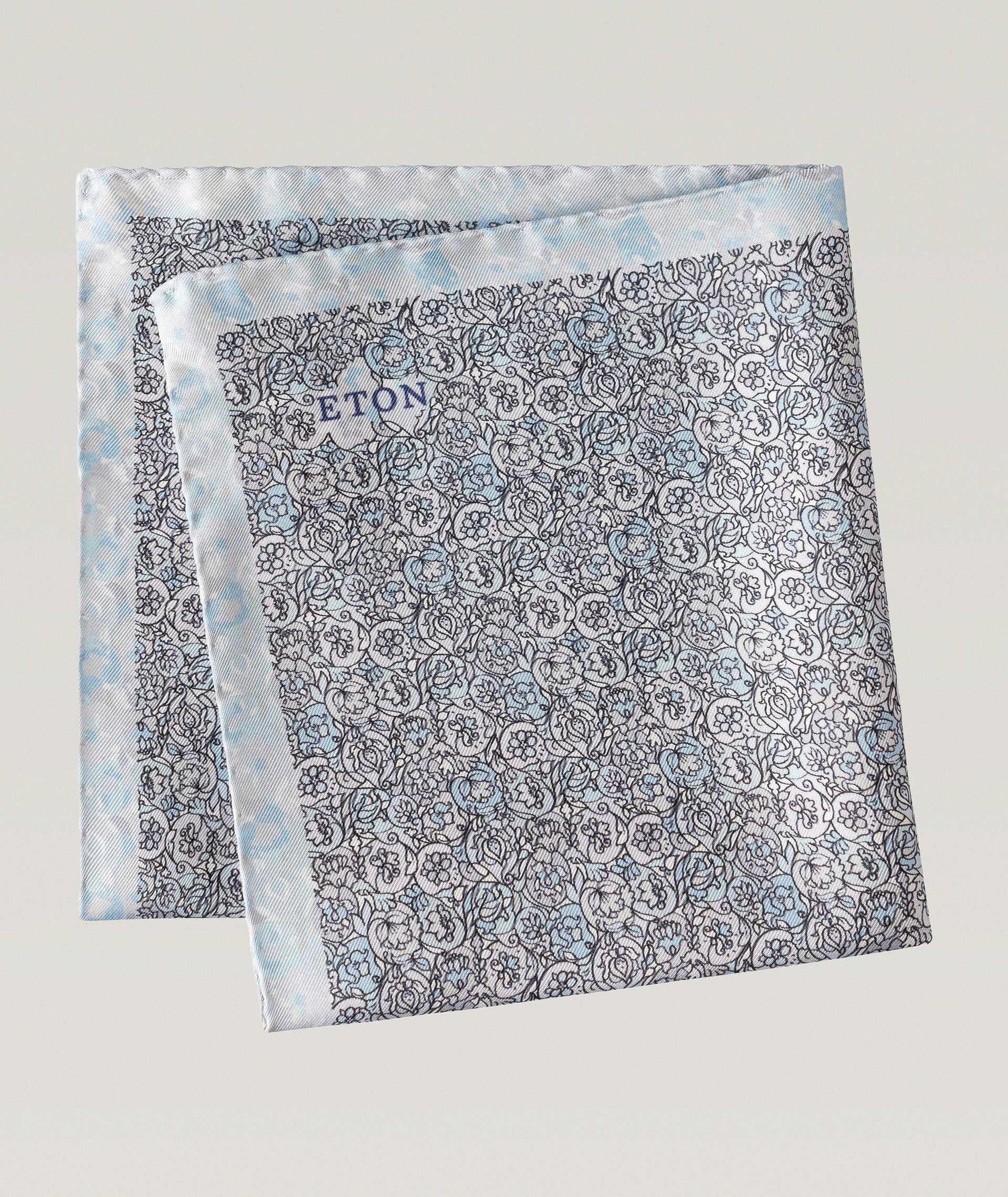 Floral Silk Pocket Square image 0