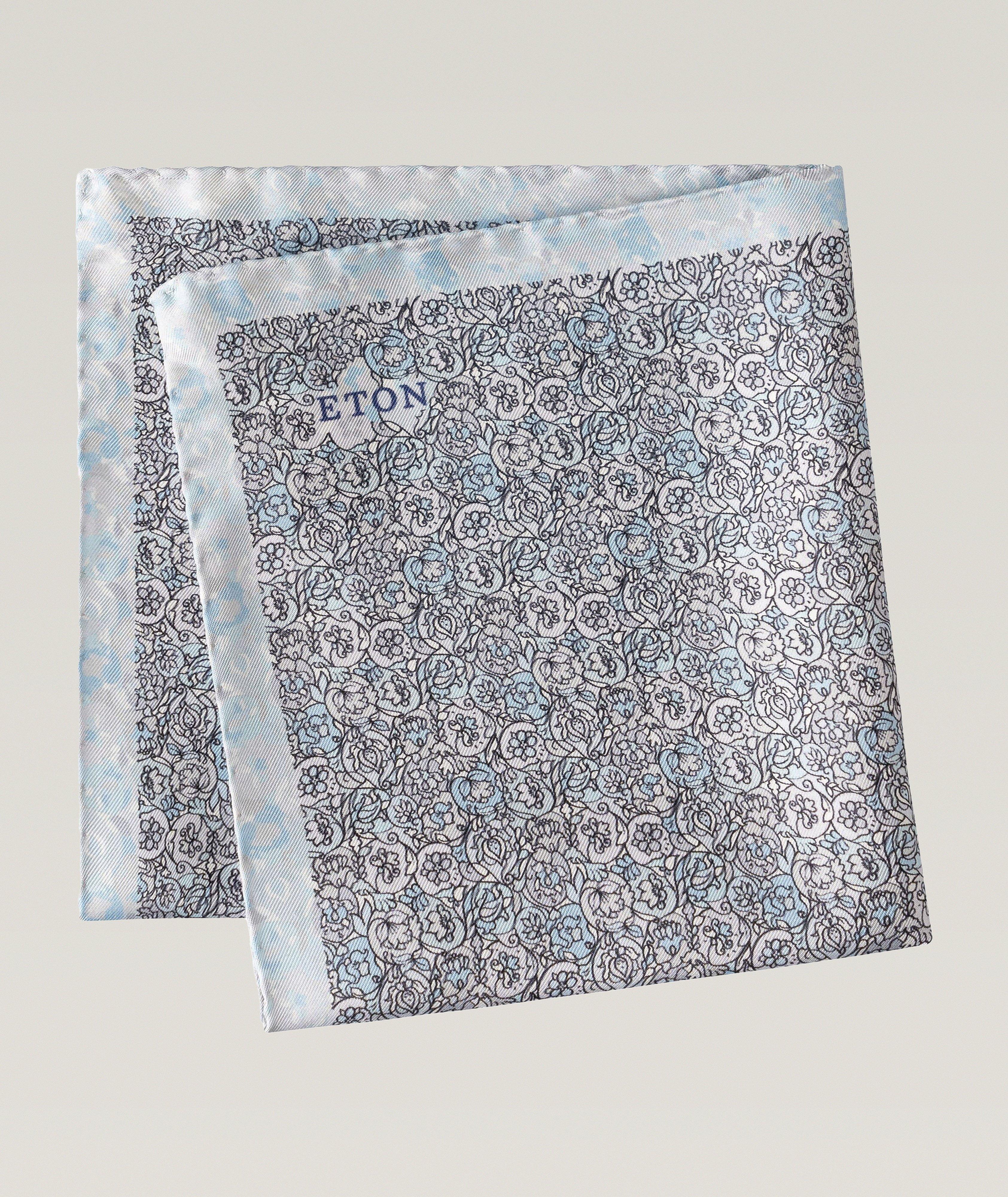 Floral Silk Pocket Square image 0