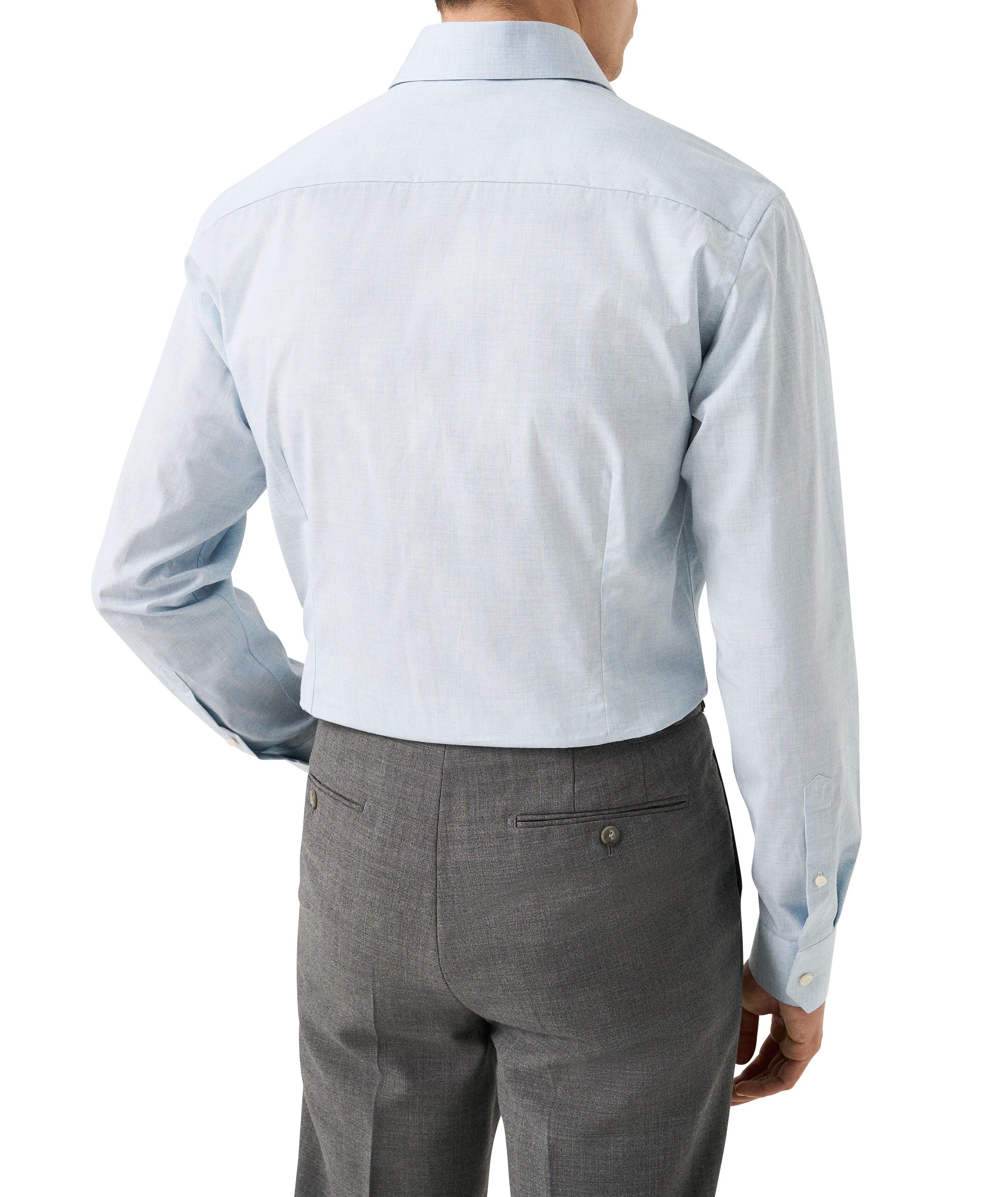 Contemporary-Fit Mélange Twill Dress Shirt image 3