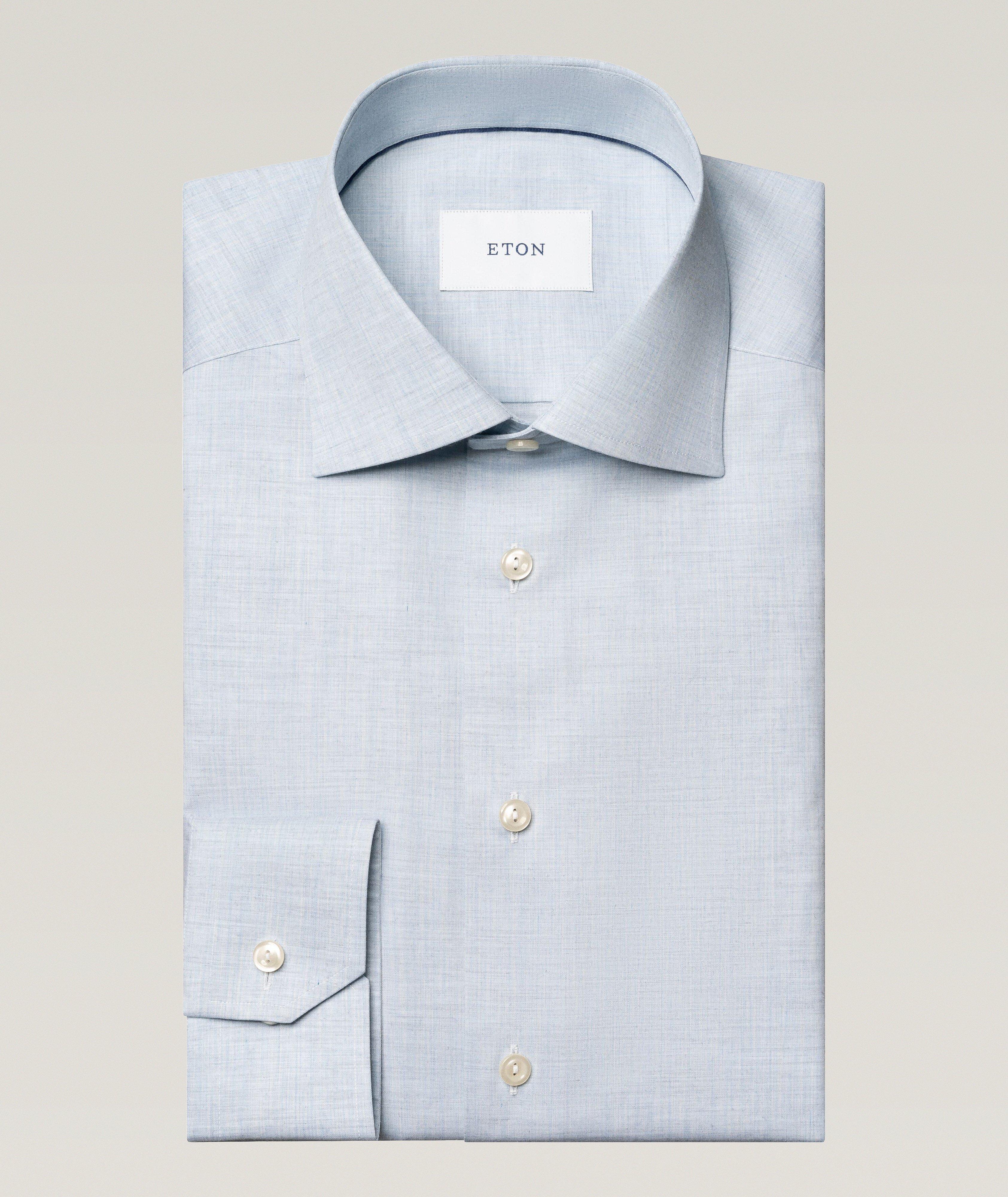 Contemporary-Fit Mélange Twill Dress Shirt image 0