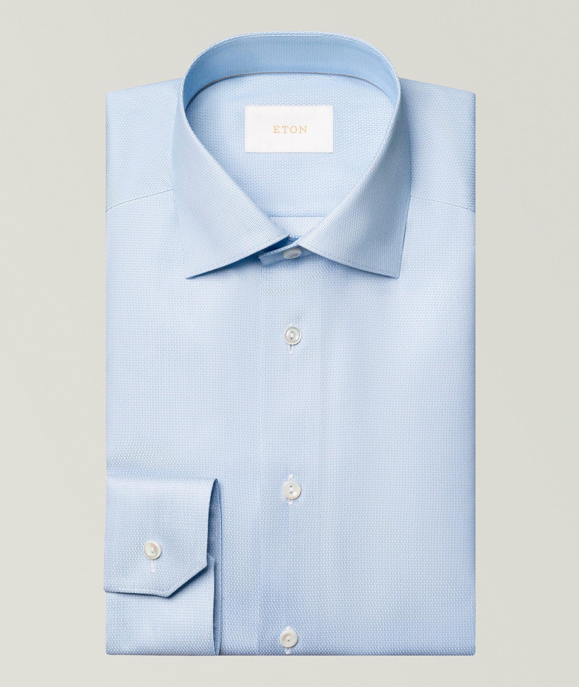 Slim-Fit Elevated Textured Dress Shirt image 0