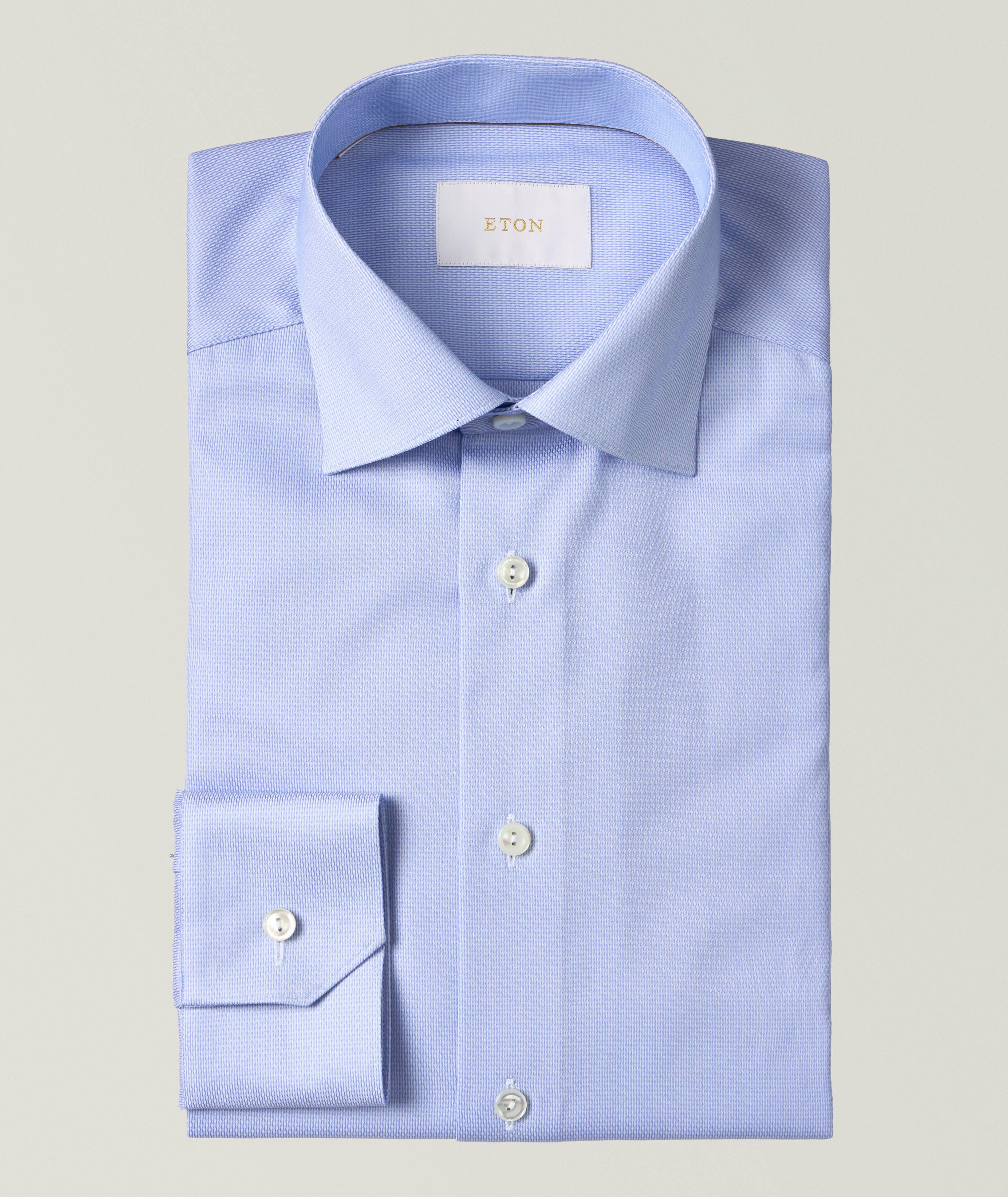 Slim-Fit Elevated Textured Dress Shirt image 0