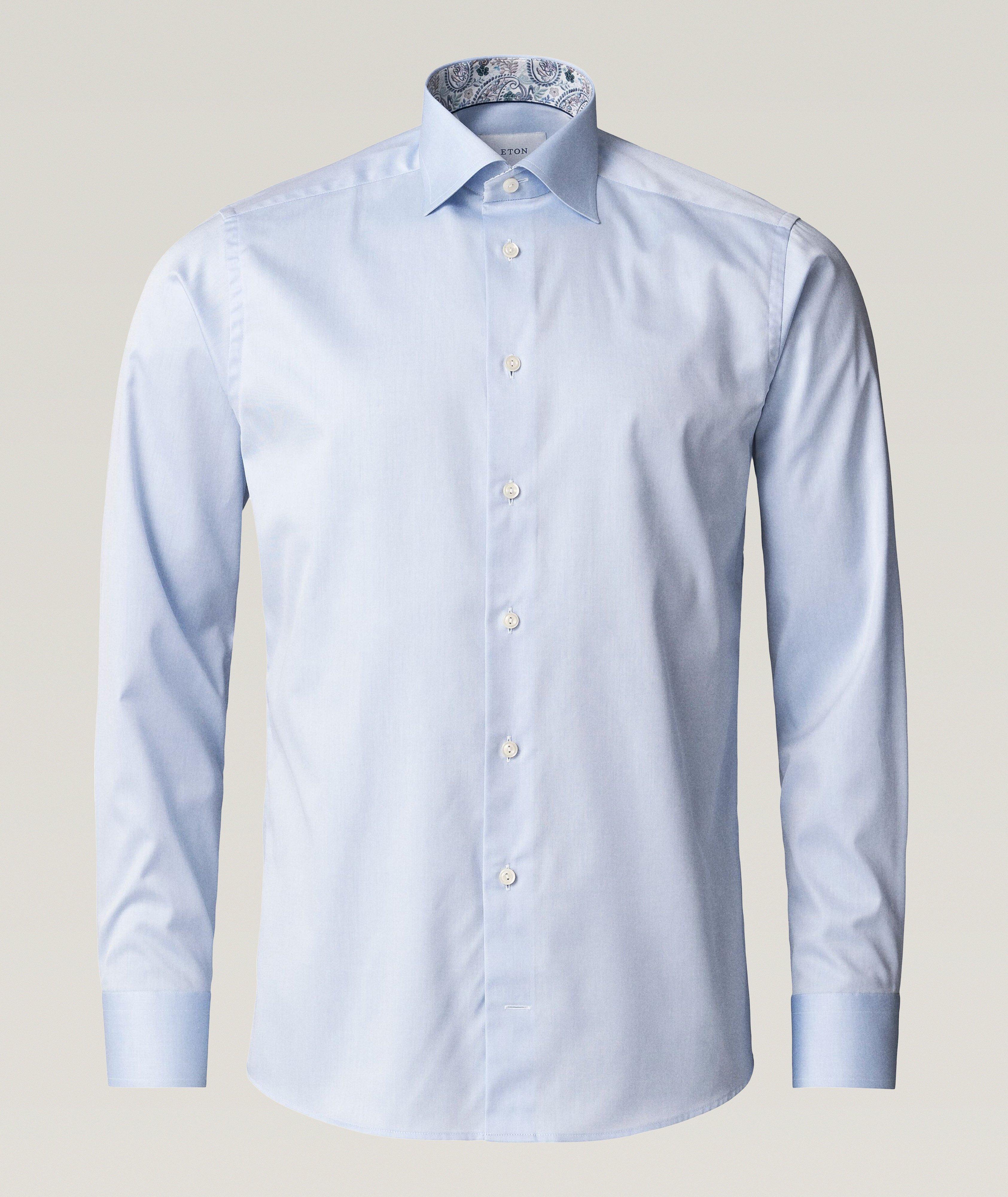 Contemporary-Fit Paisley Effect Dress Shirt image 1
