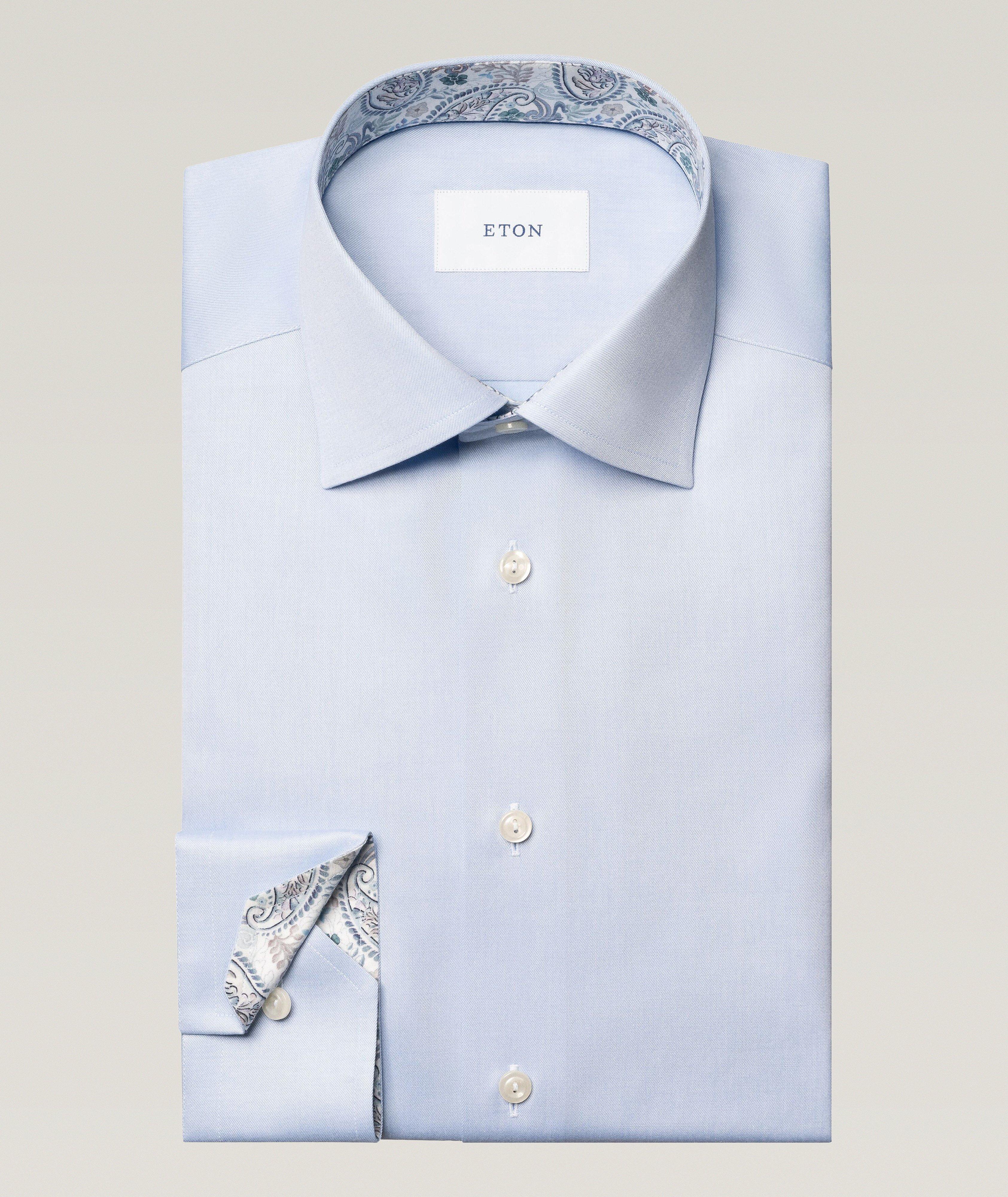 Contemporary-Fit Paisley Effect Dress Shirt image 0