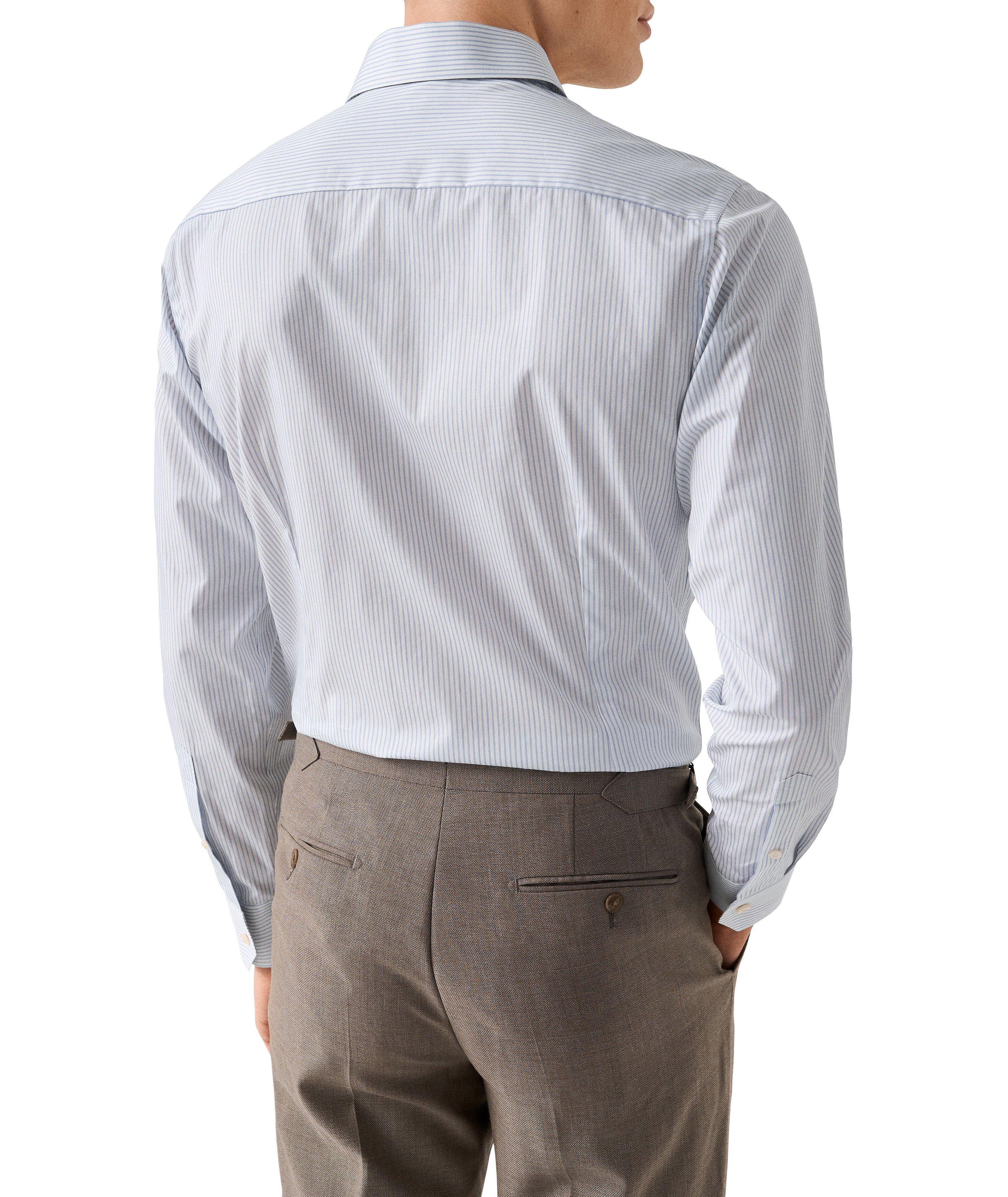 Slim-Fit Stripe Twill Dress Shirt image 3