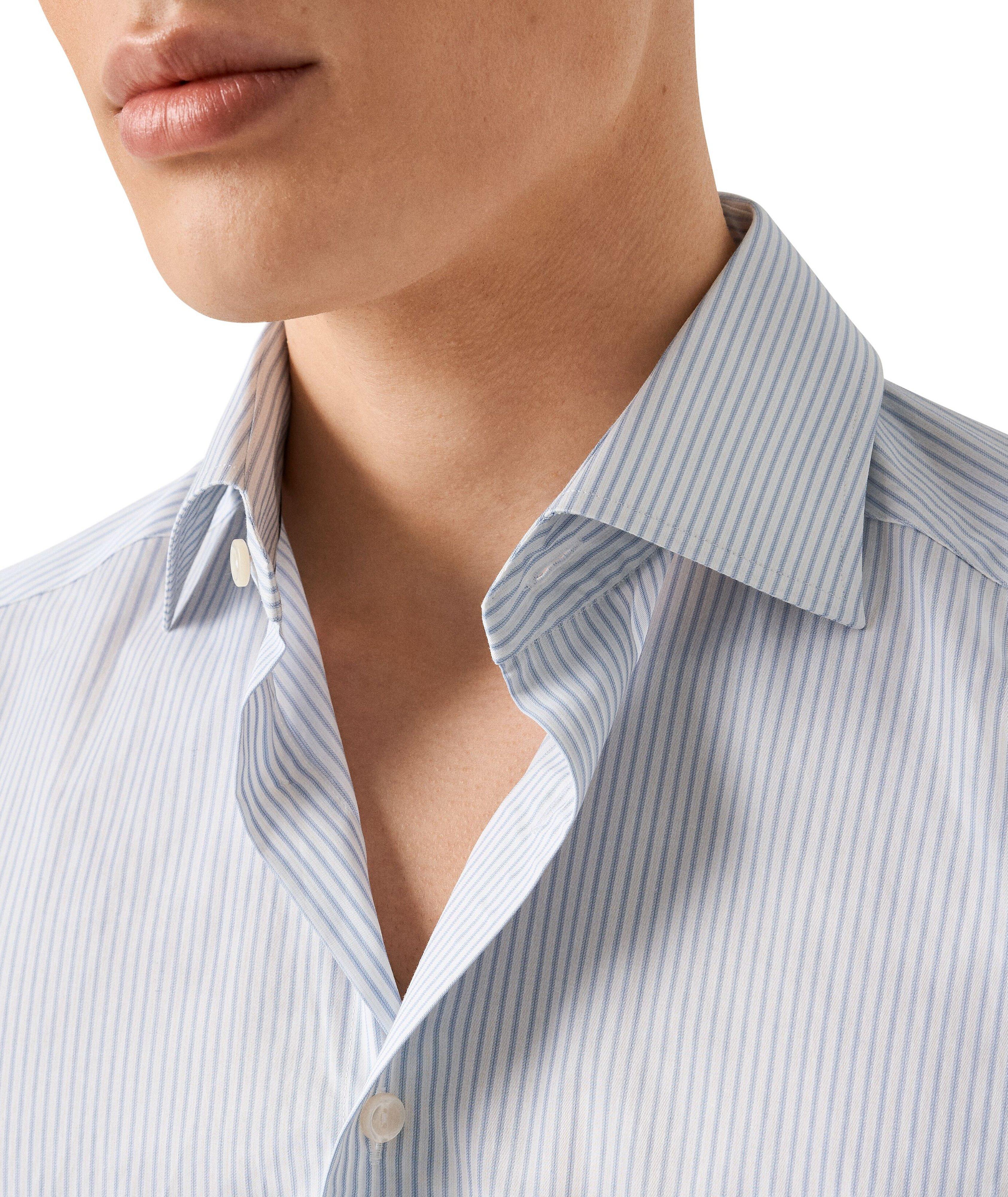 Slim-Fit Stripe Twill Dress Shirt image 4