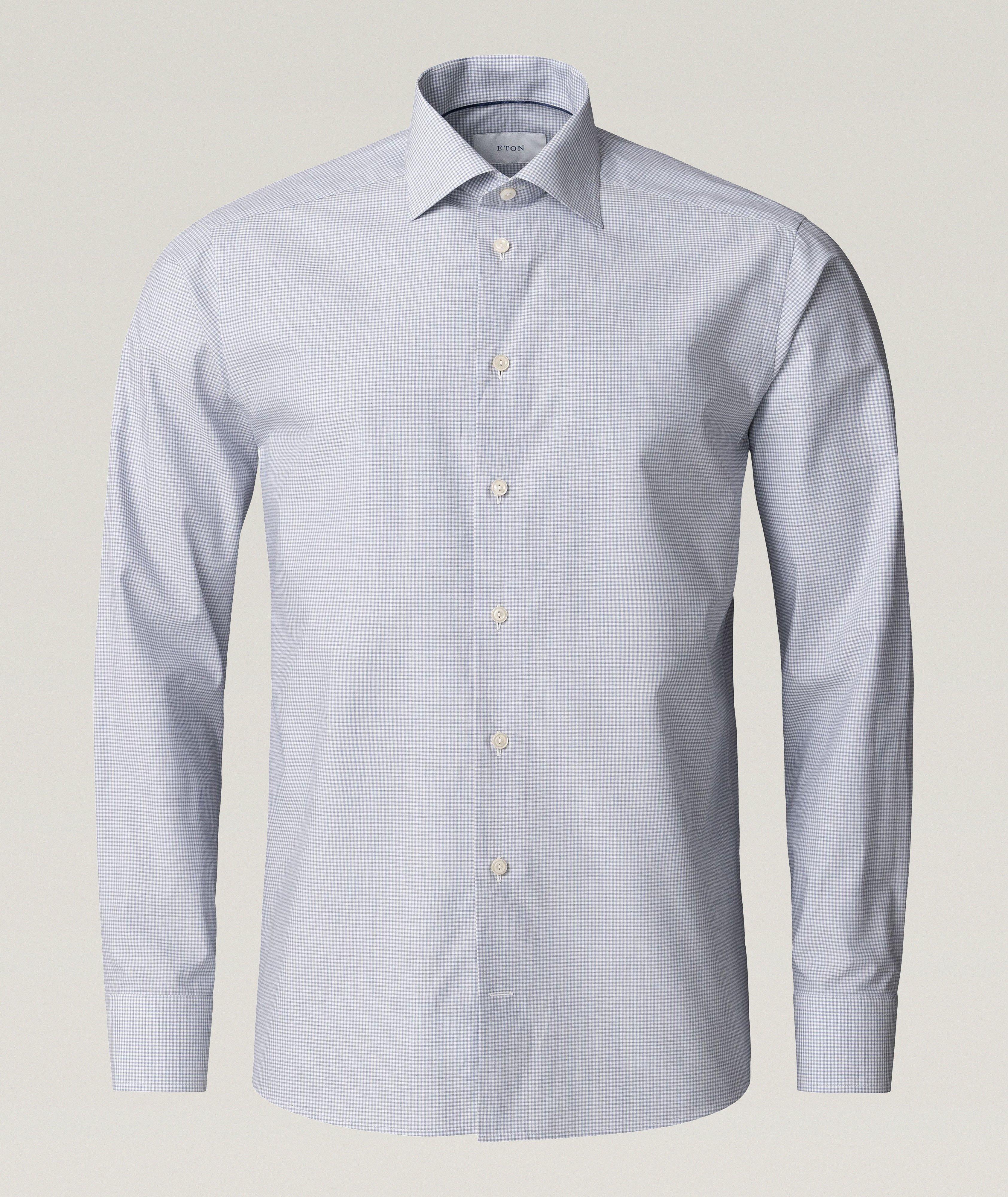 Chemise habillée à motif quadrillé de coupe contemporaine image 1