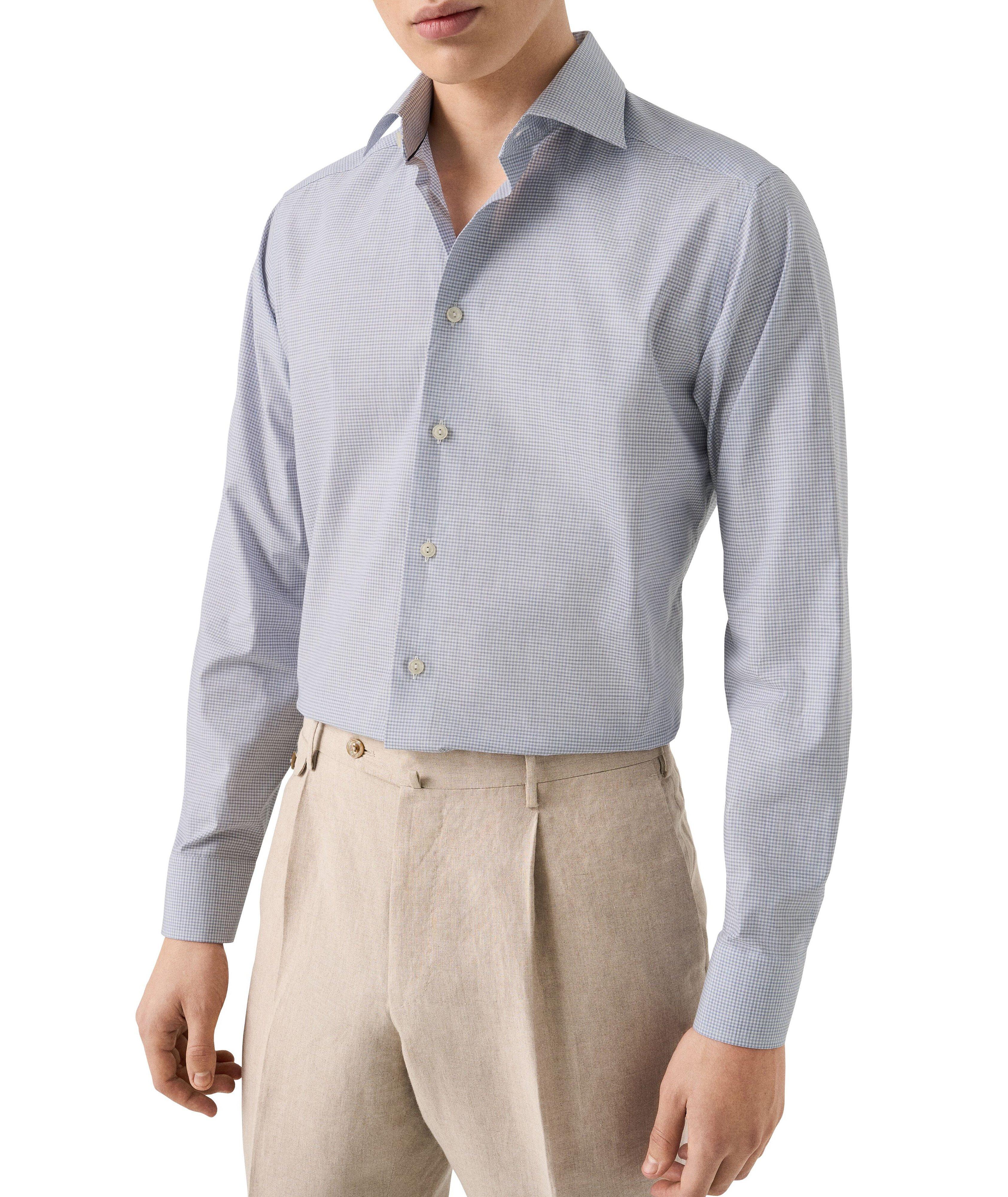 Chemise habillée à motif quadrillé de coupe contemporaine image 2