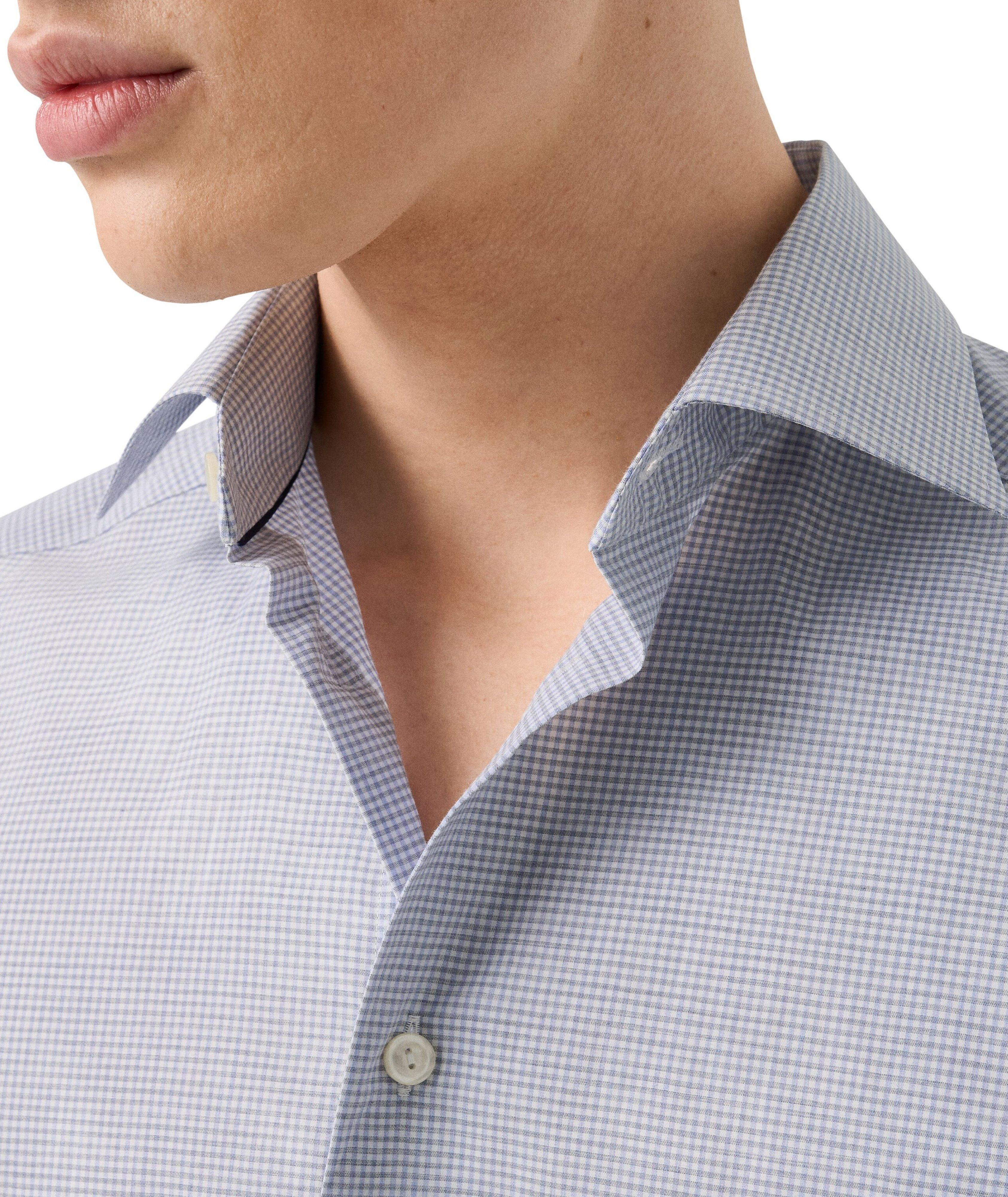 Chemise habillée à motif quadrillé de coupe contemporaine image 4