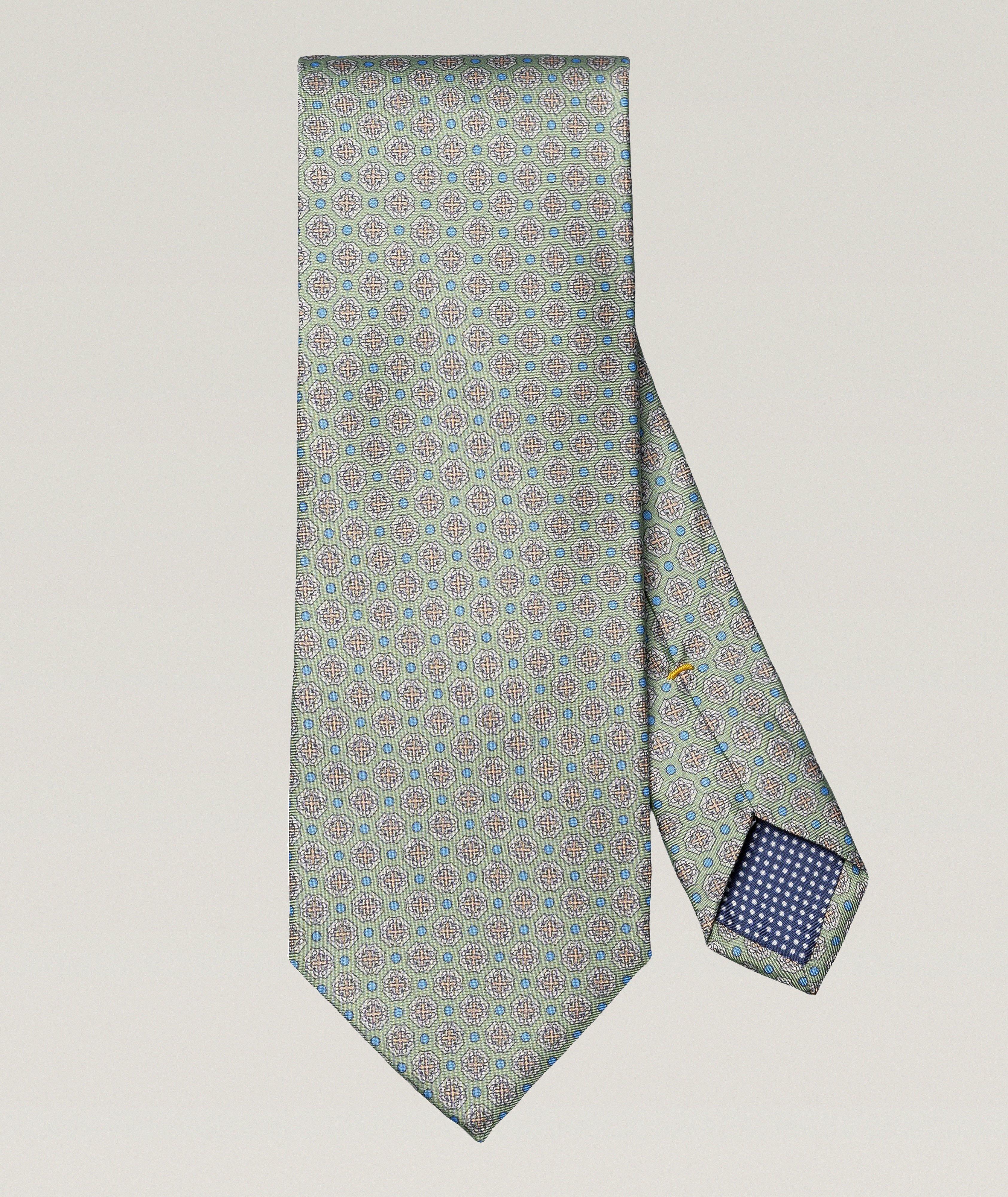 Medallion Woven Silk Tie image 0