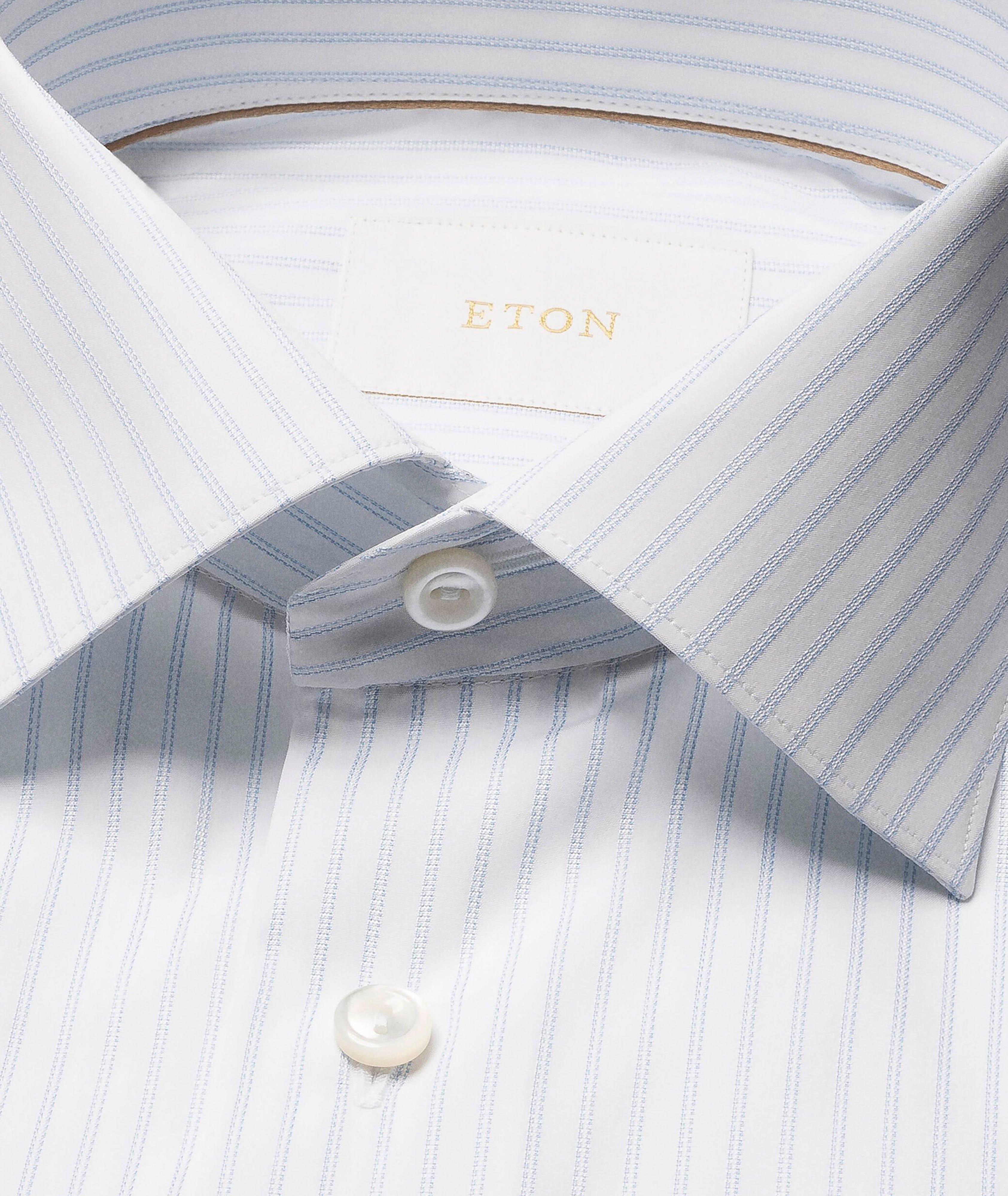 Chemise habillée à rayures de coupe contemporaine image 1