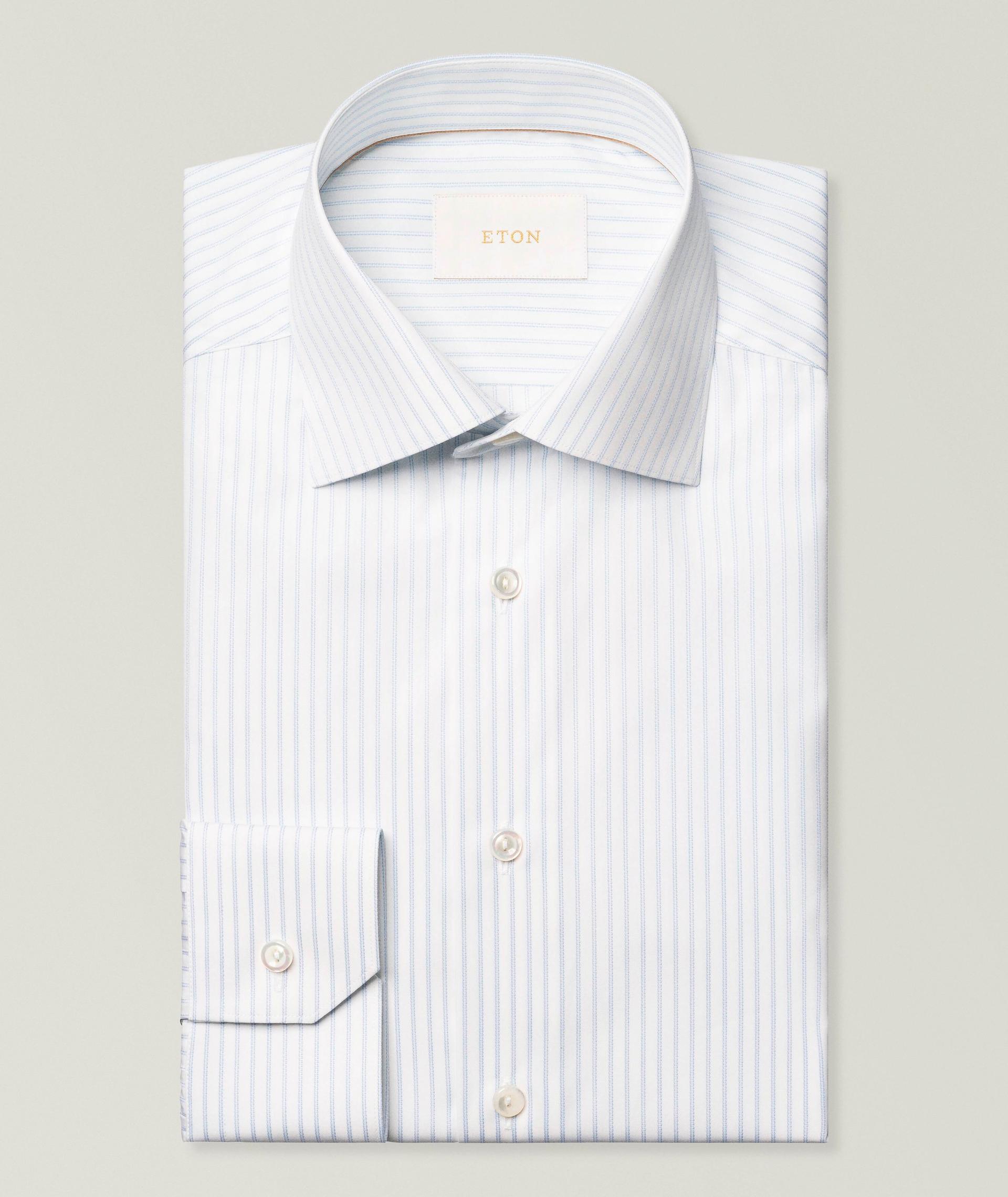 Chemise habillée à rayures de coupe contemporaine image 0