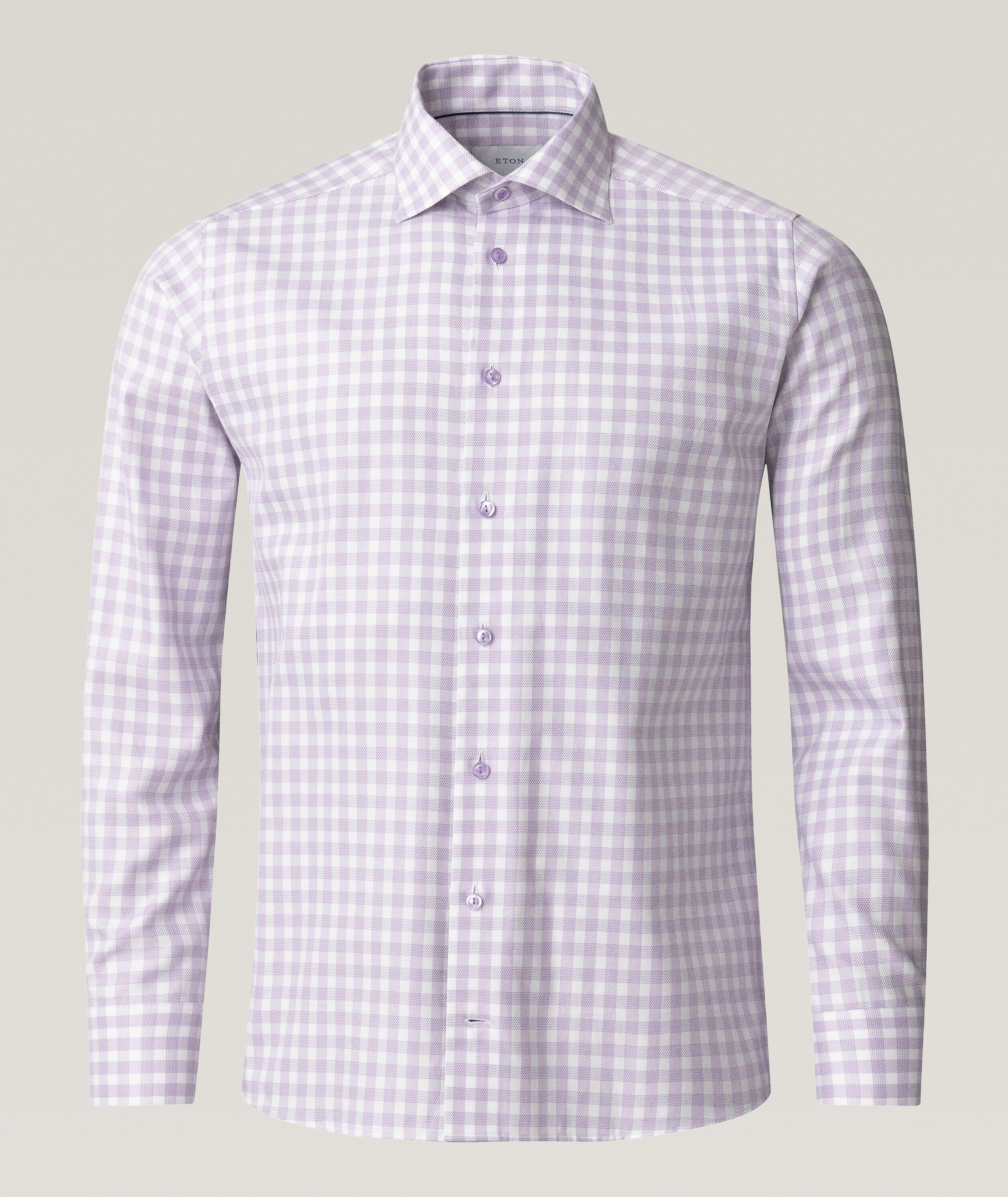 Contemporary-Fit Check Twill Dress Shirt image 1
