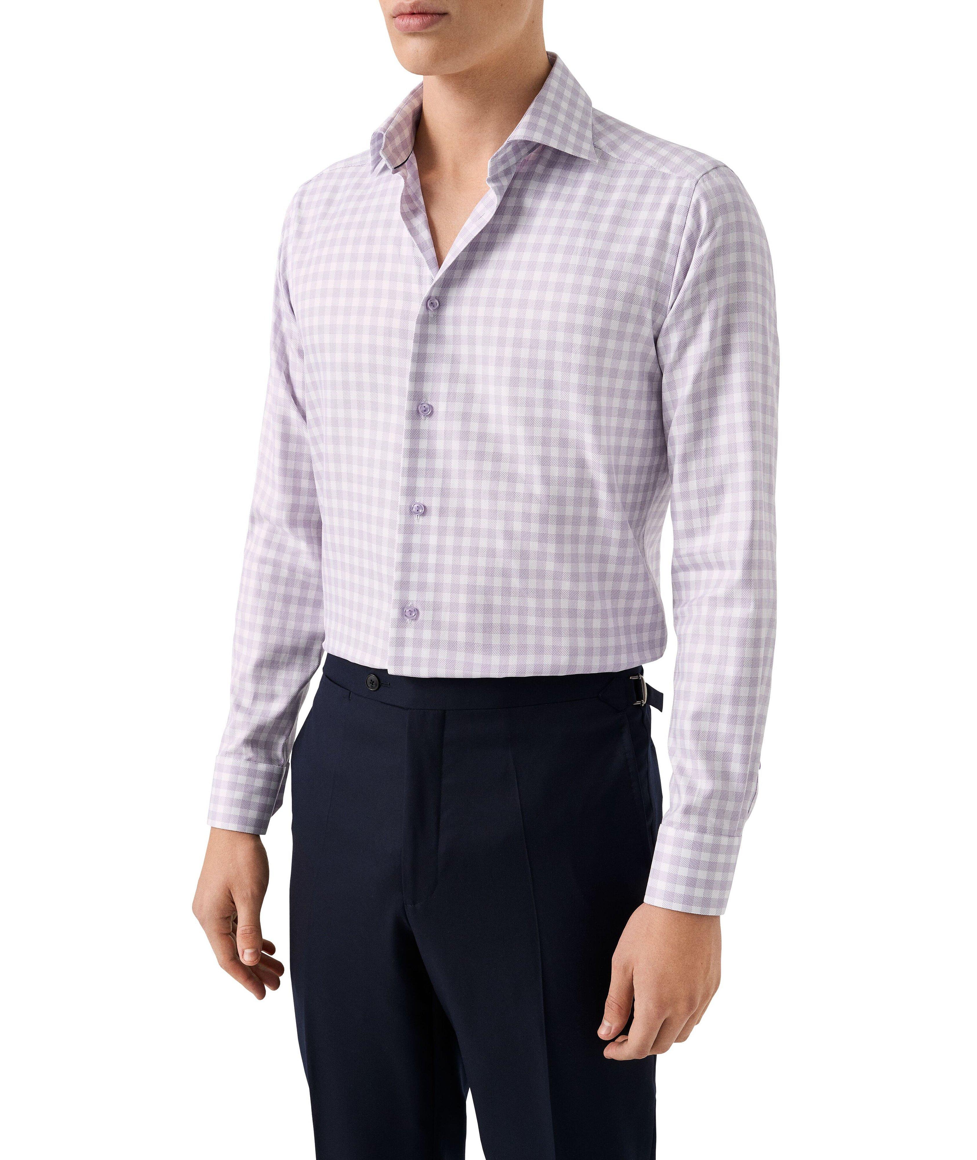 Contemporary-Fit Check Twill Dress Shirt image 2