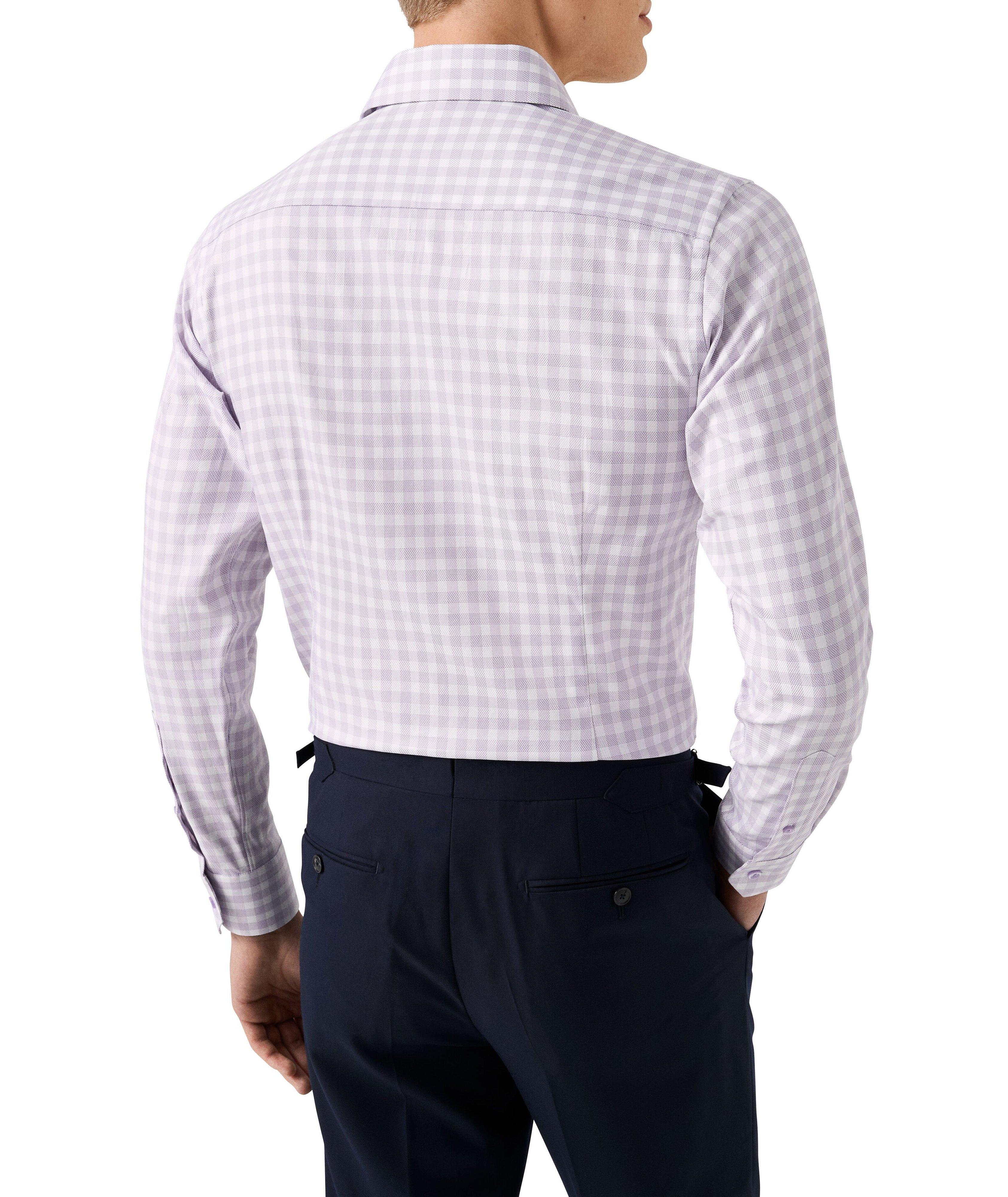 Contemporary-Fit Check Twill Dress Shirt image 3