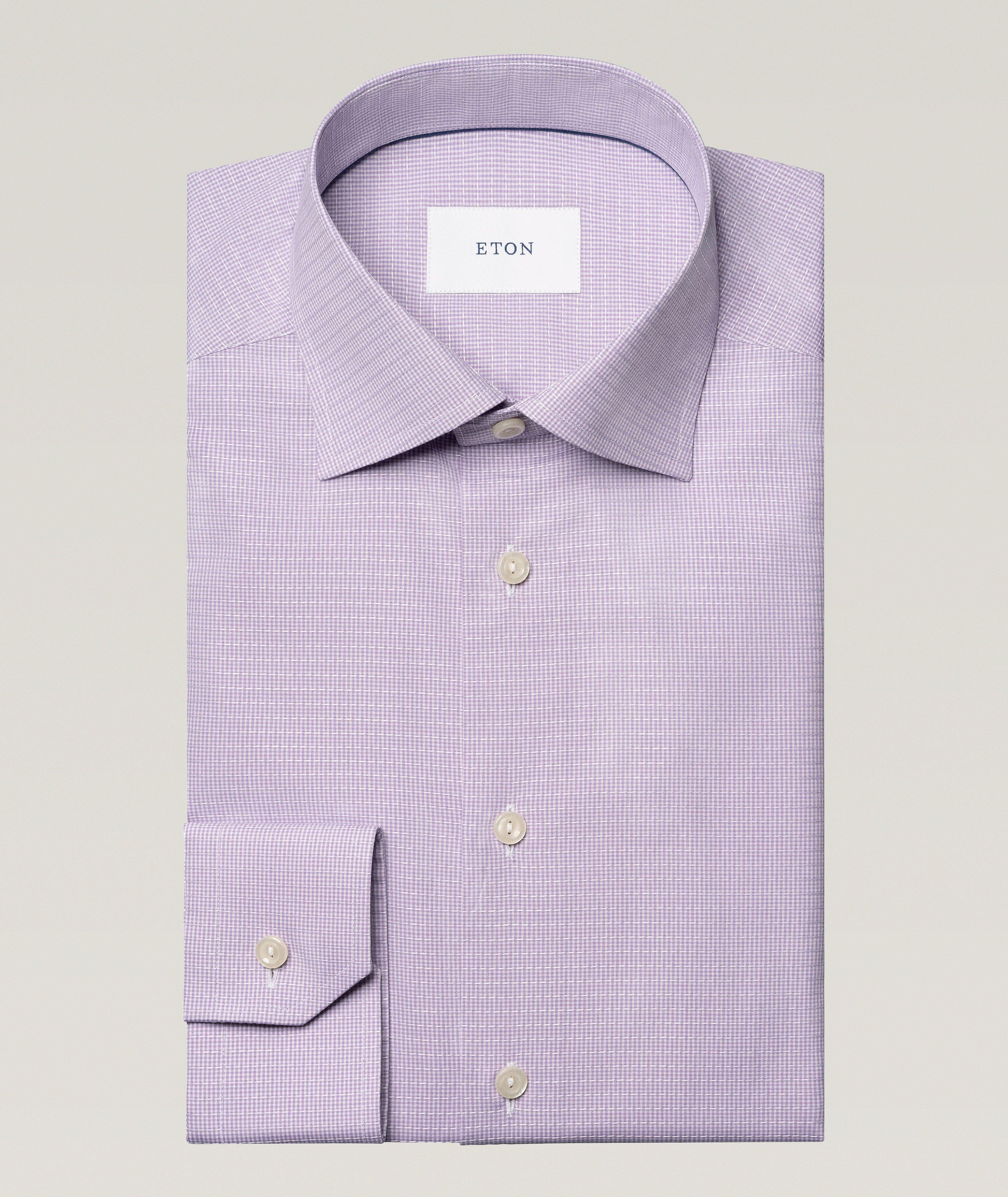 Chemise habillée à tissage façonné de coupe amincie image 0
