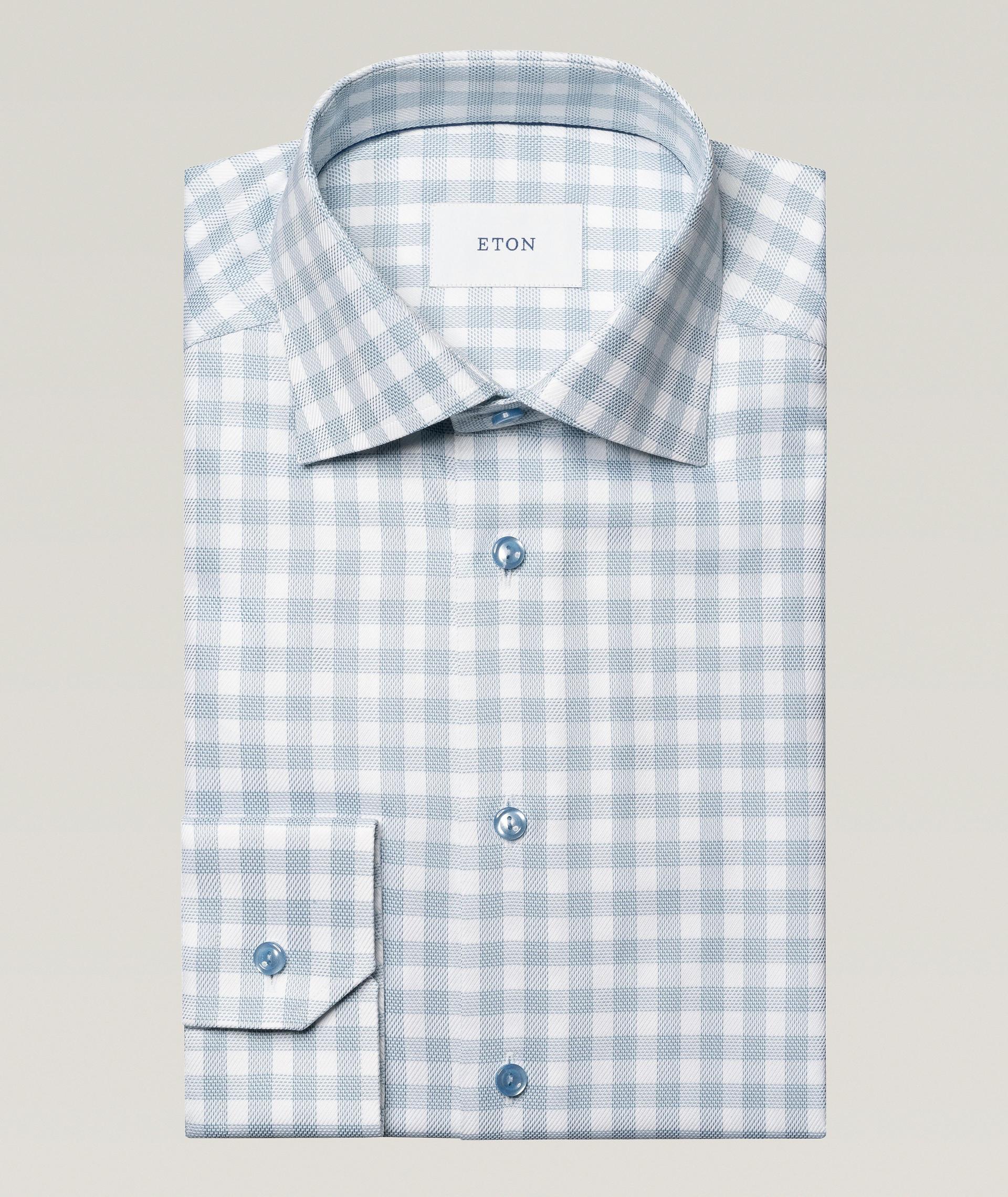 Slim-Fit Check Dress Shirt image 0