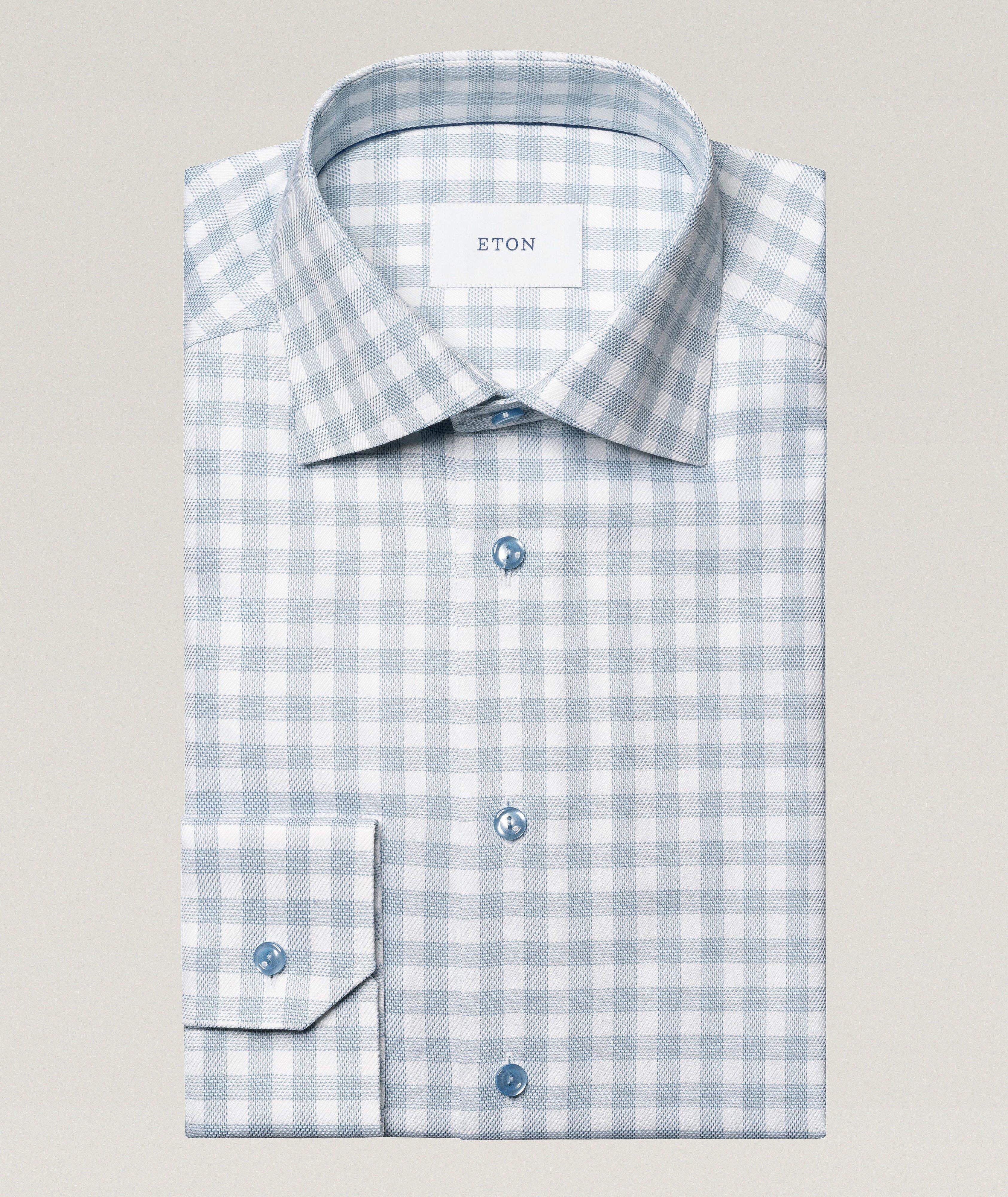 Slim-Fit Check Dress Shirt image 0