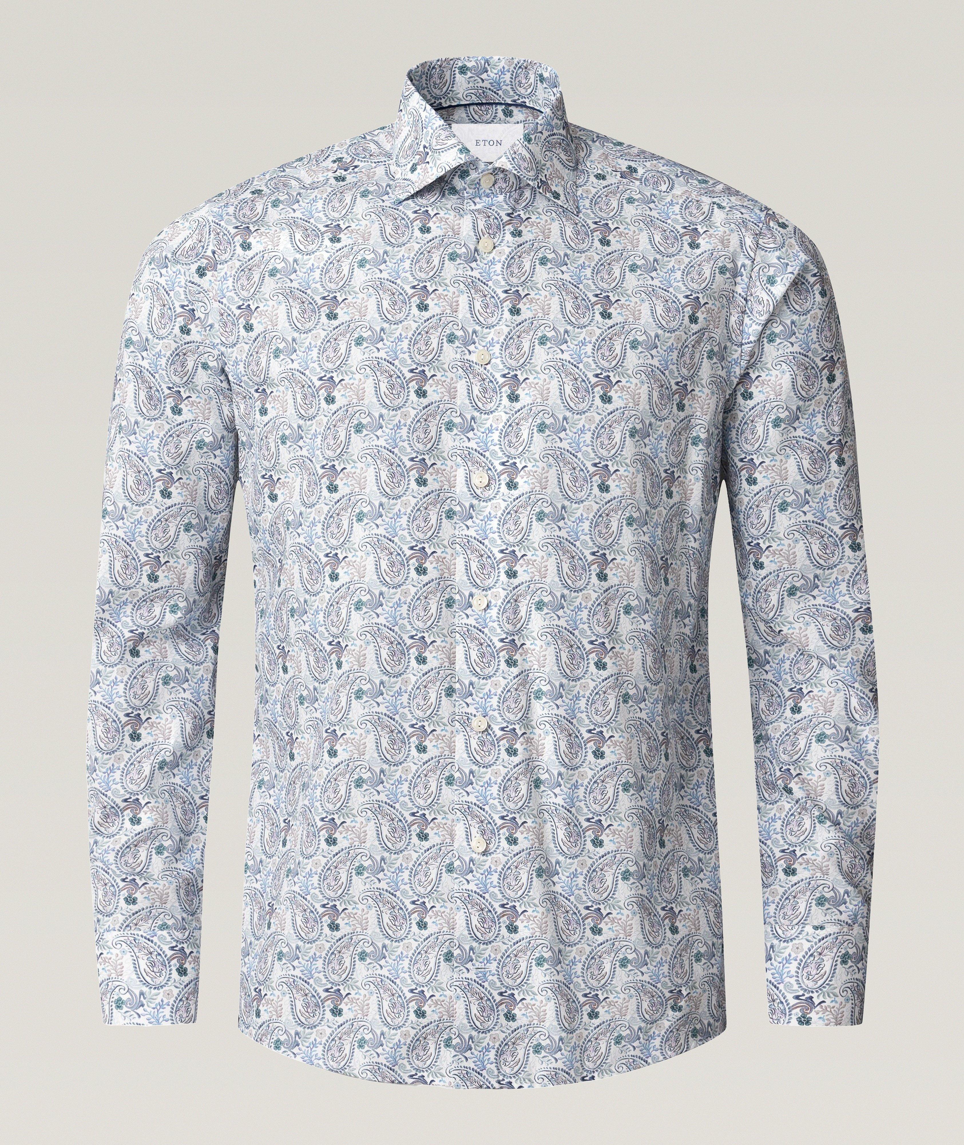 Chemise habillée à motif paisley de coupe contemporaine image 1