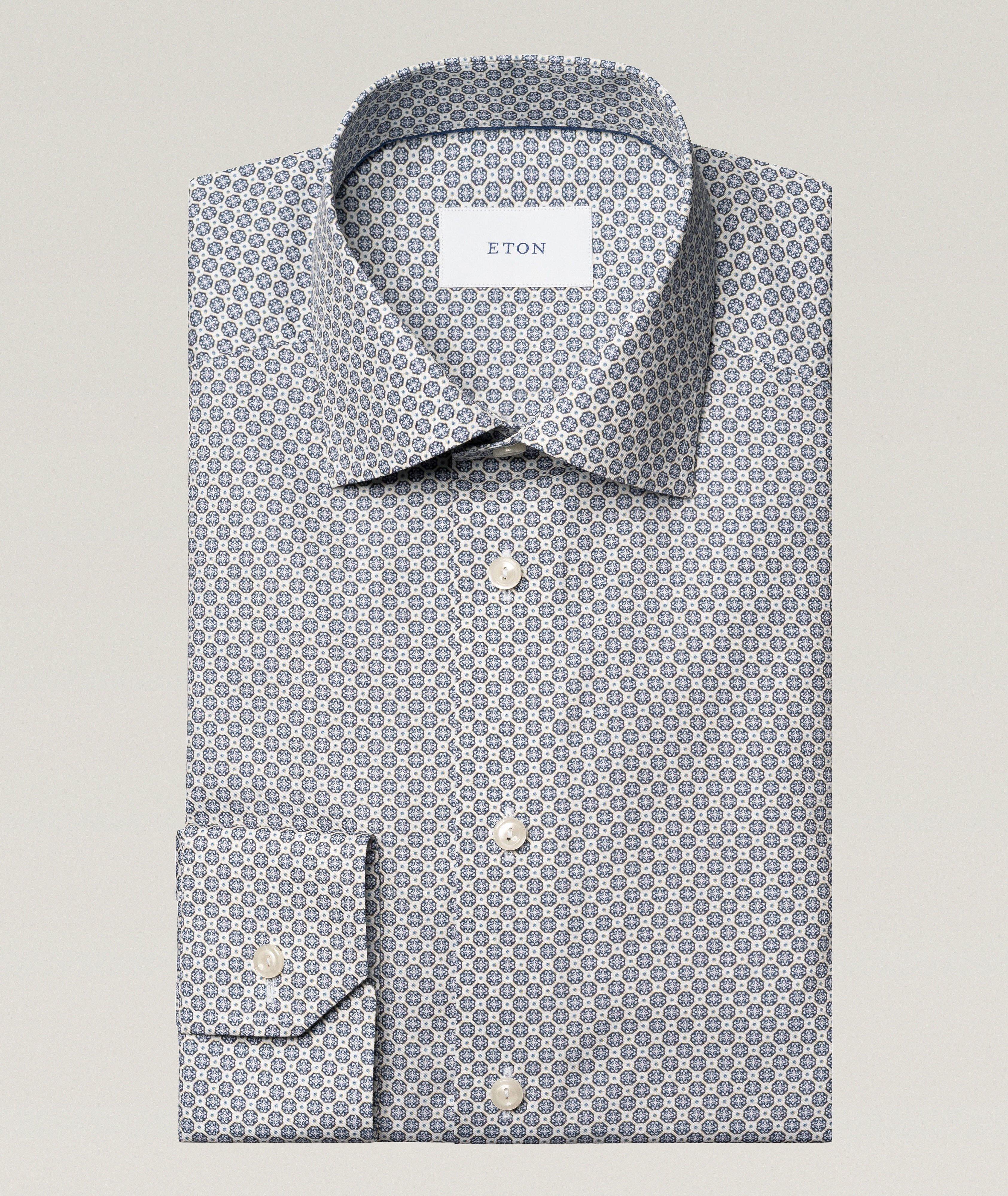 Slim-Fit Medallion Signature Twill Dress Shirt image 0