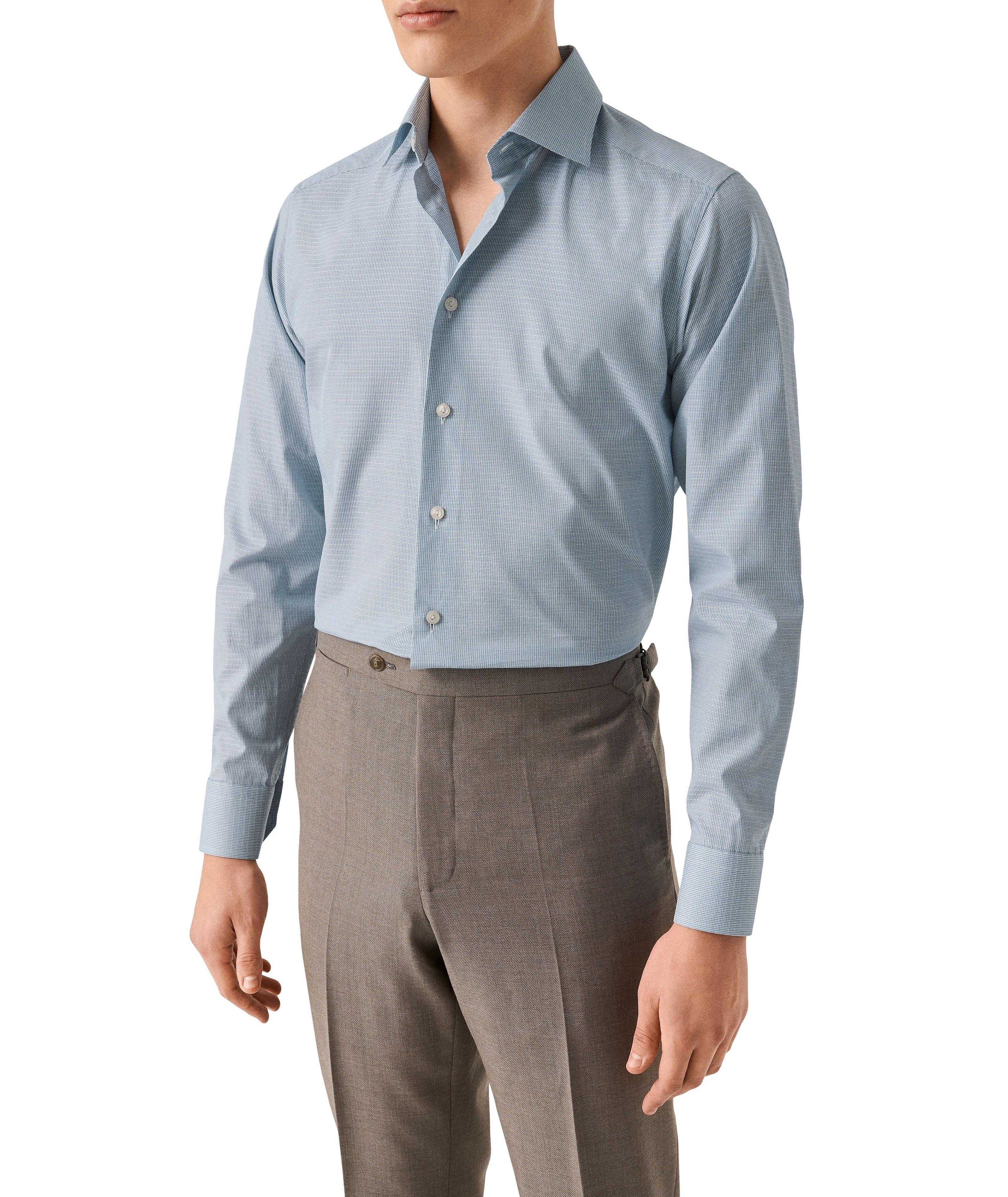 Contemporary-Fit Semi-Solid Dobby Shirt image 2