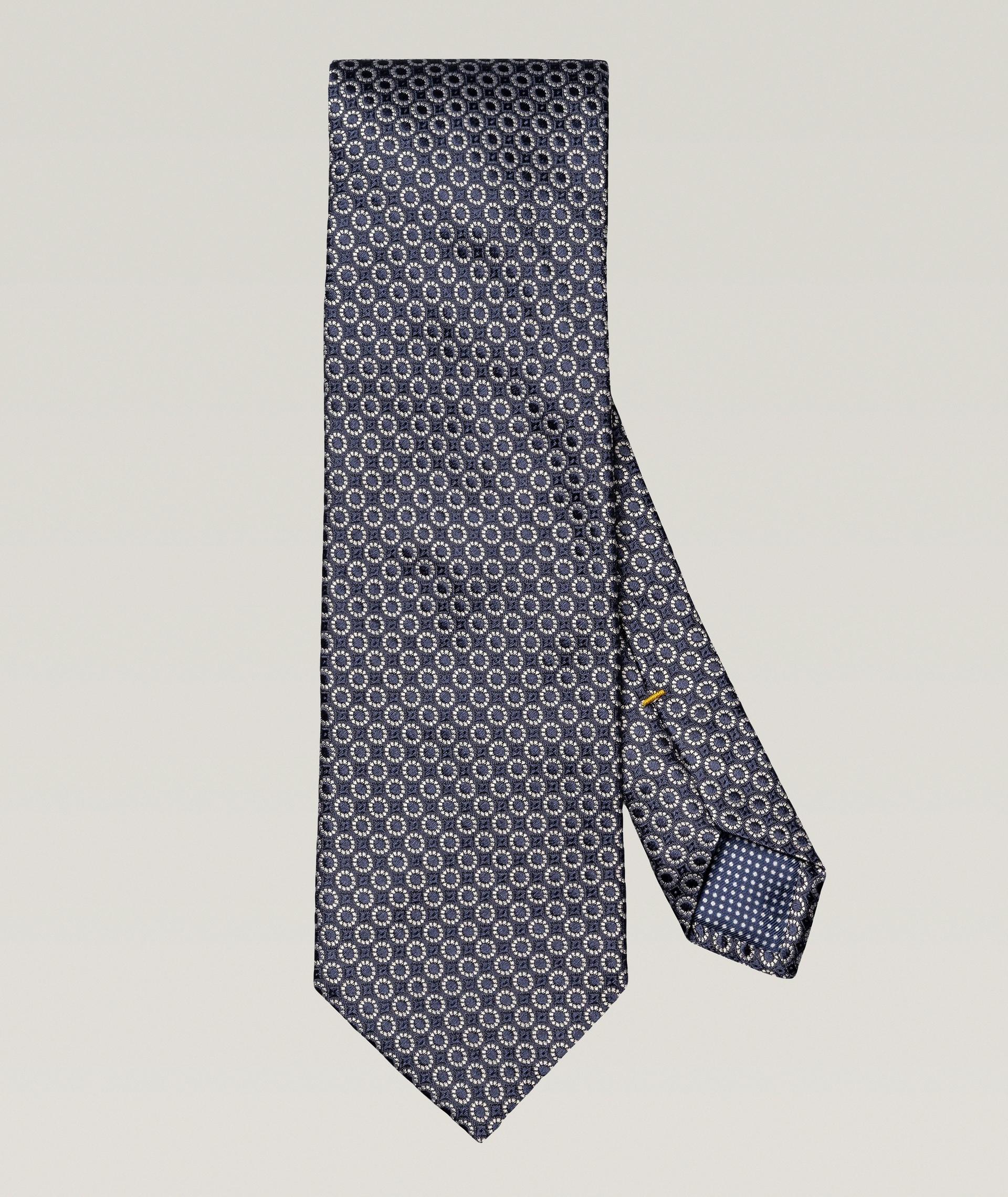 Dotted Woven Silk Tie image 0