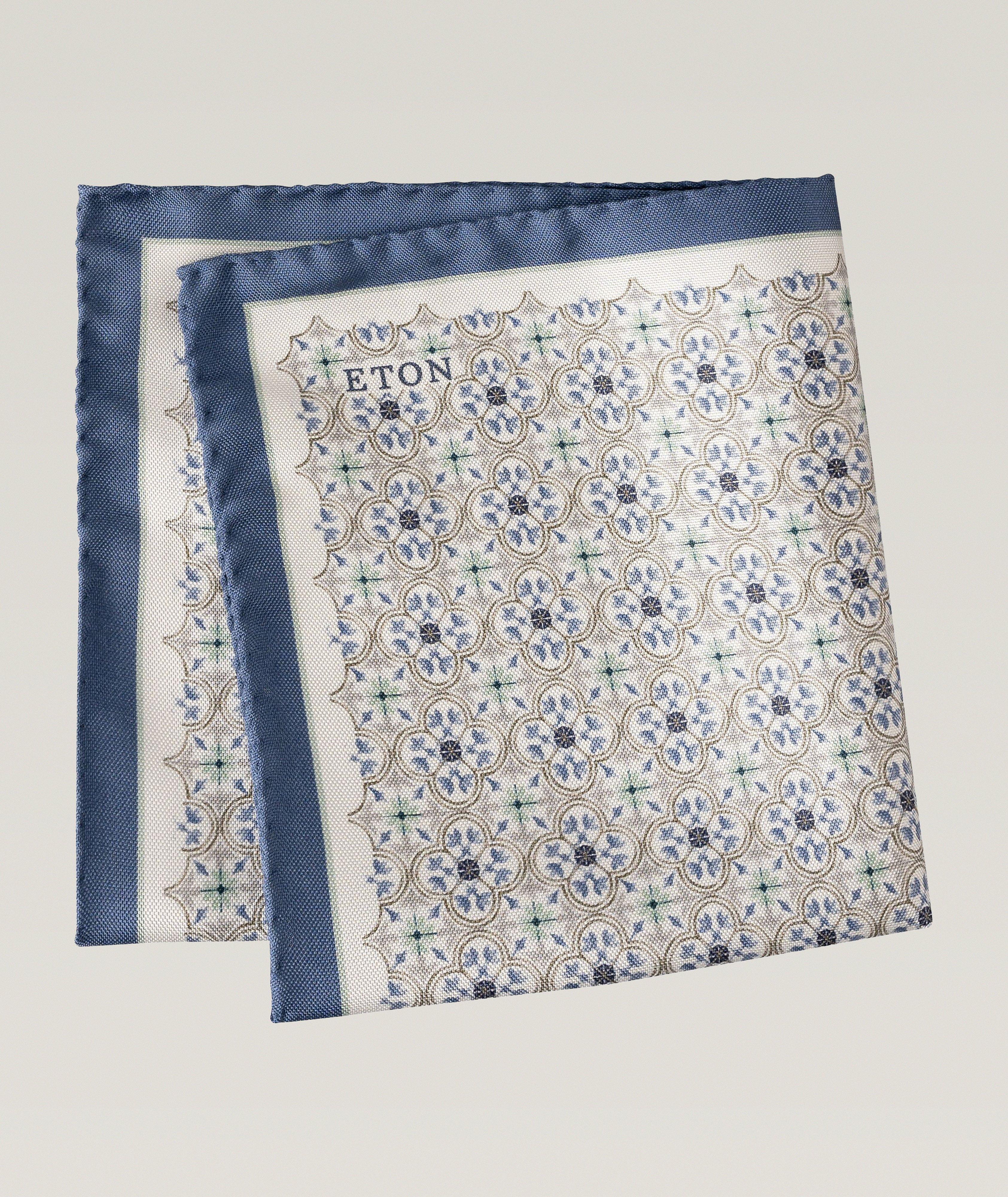 Medallion Silk Pocket Square image 0