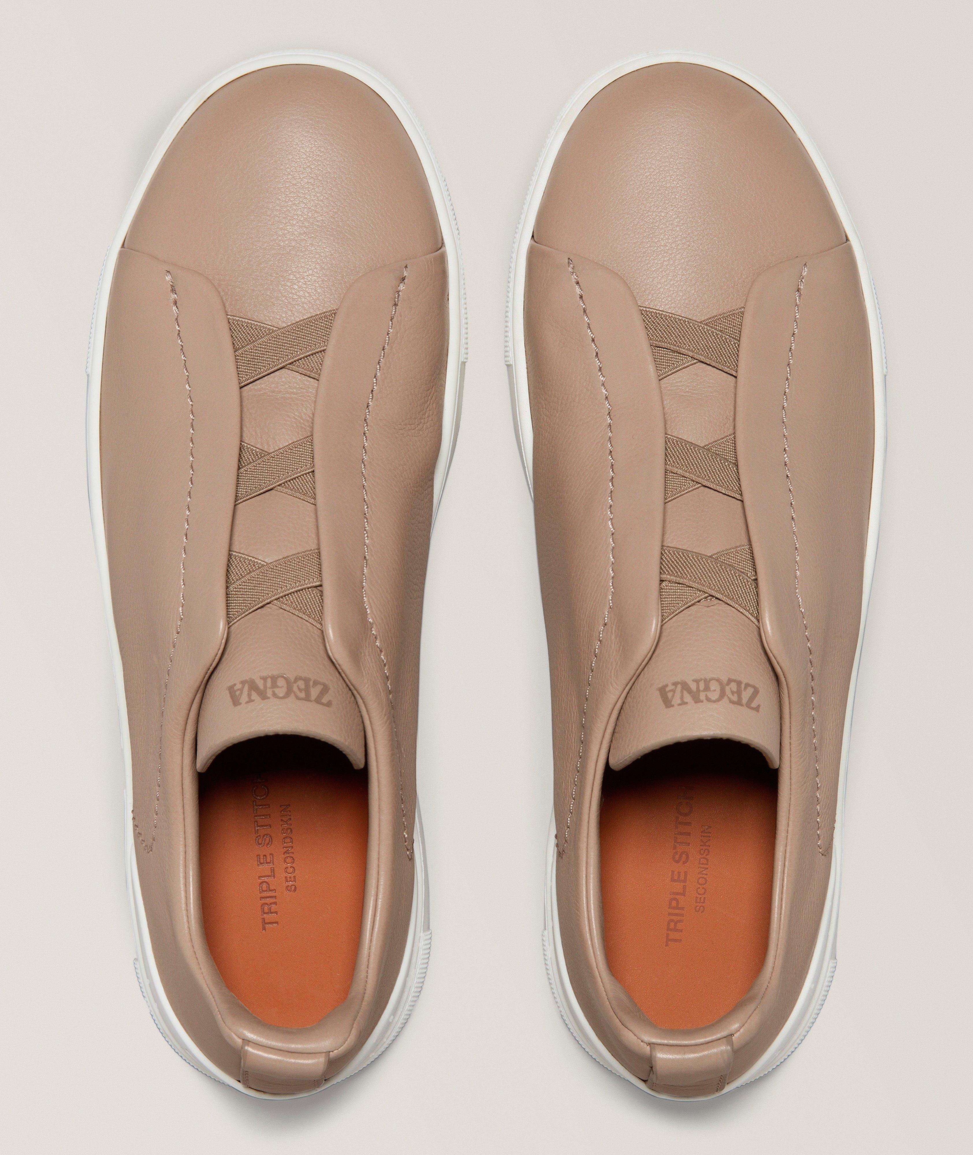 Chaussure sport en cuir Secondskin, collection Triple Stitch image 1