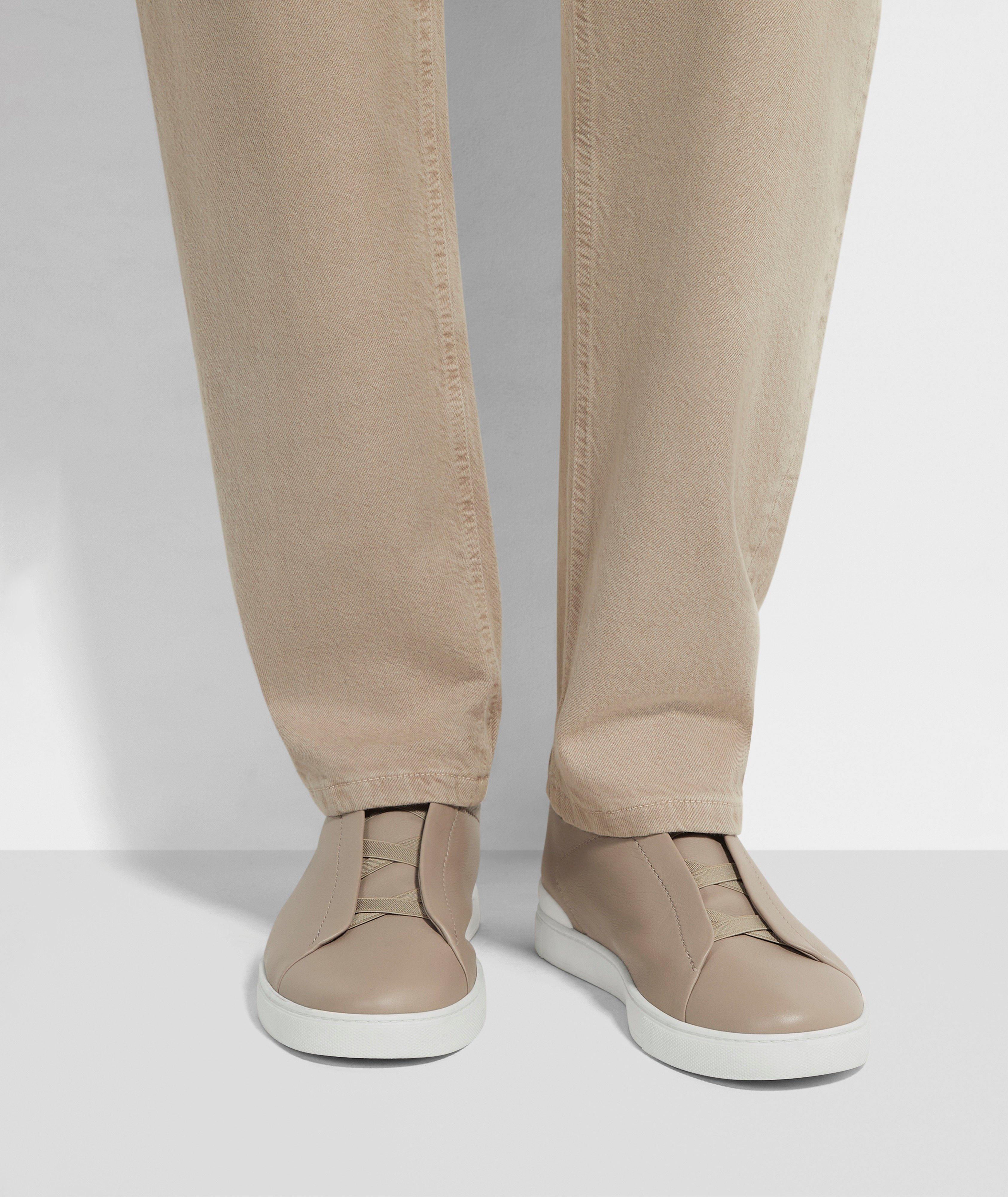 Chaussure sport en cuir Secondskin, collection Triple Stitch image 6