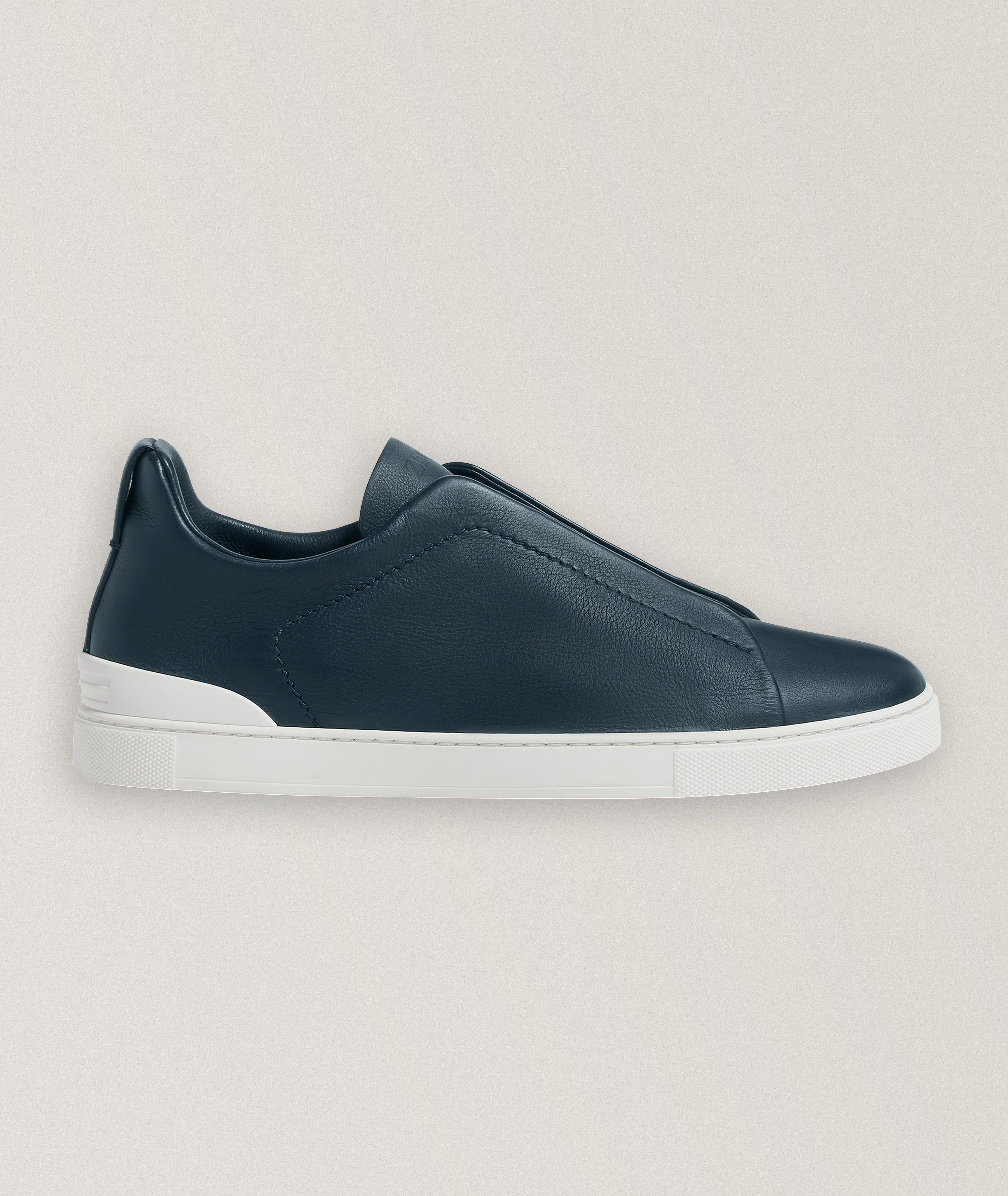 Triple Stitch SECONDSKIN Leather Sneakers image 1