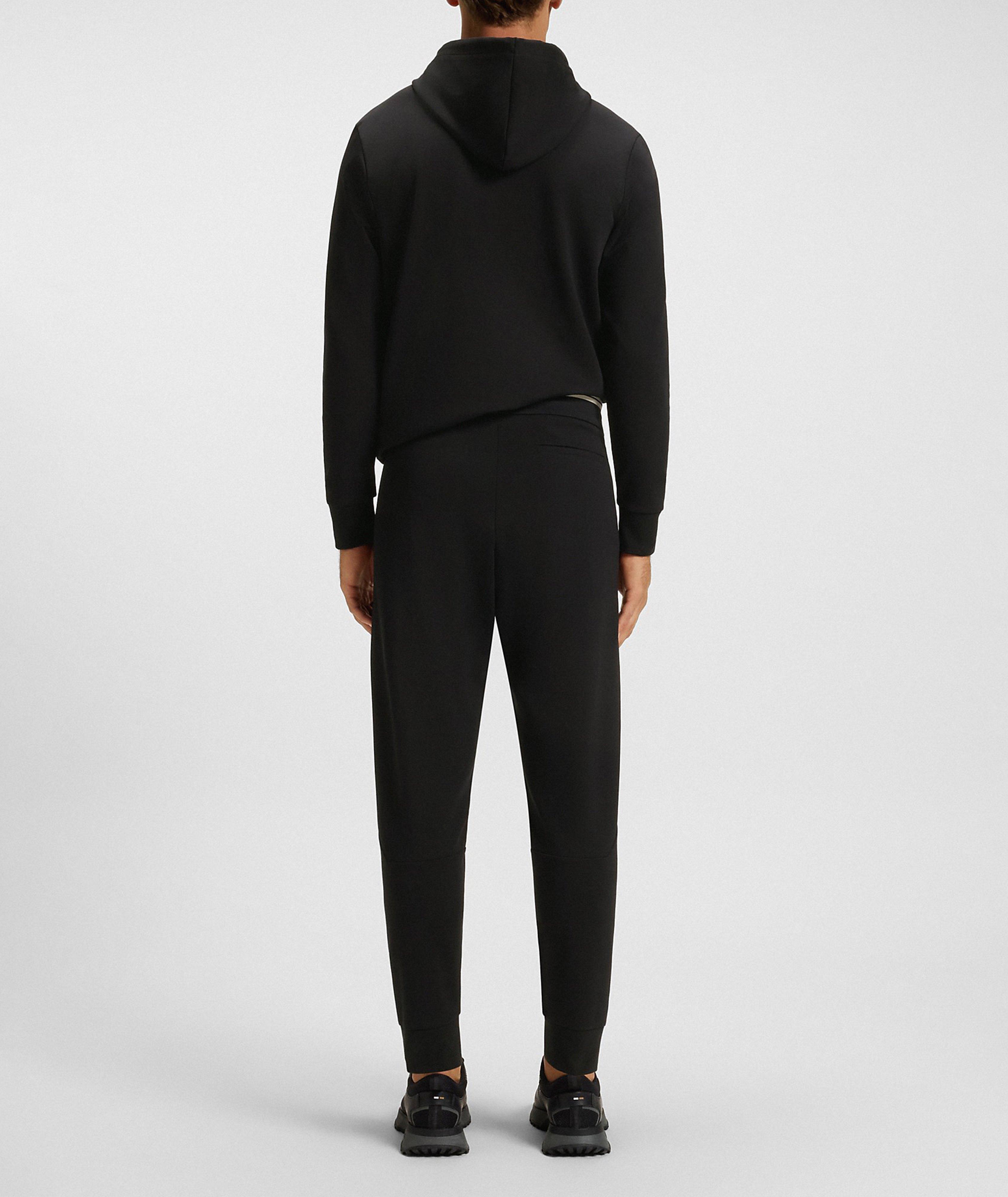 Pantalon sport en mélange de coton à détails contrastants image 3